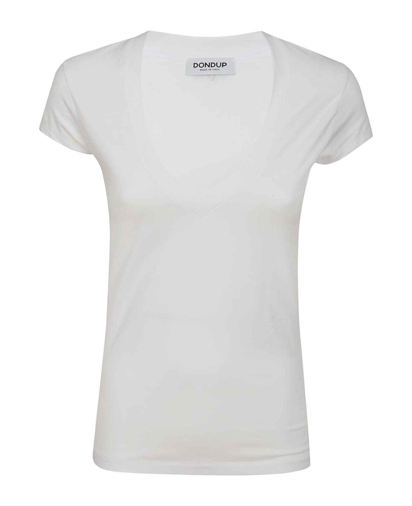 Dondup V Neck - White Tシャツ