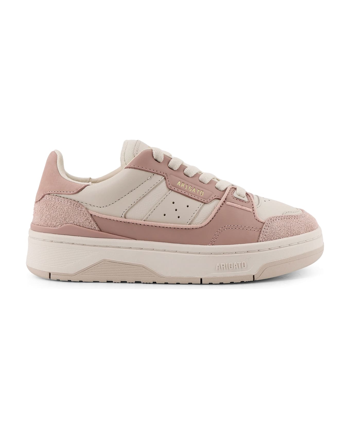 Axel Arigato Clay Low-top Suede And Leather Sneakers - Beige rosa