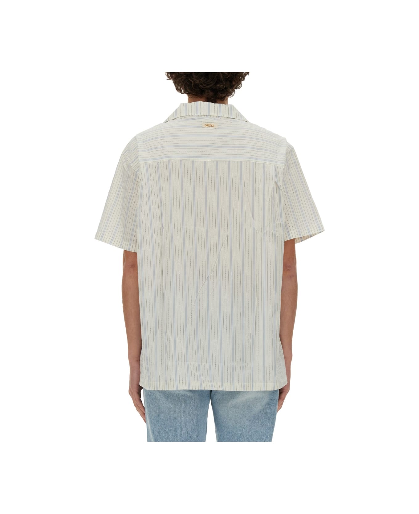 Drôle de Monsieur Striped Shirt - WHITE シャツ