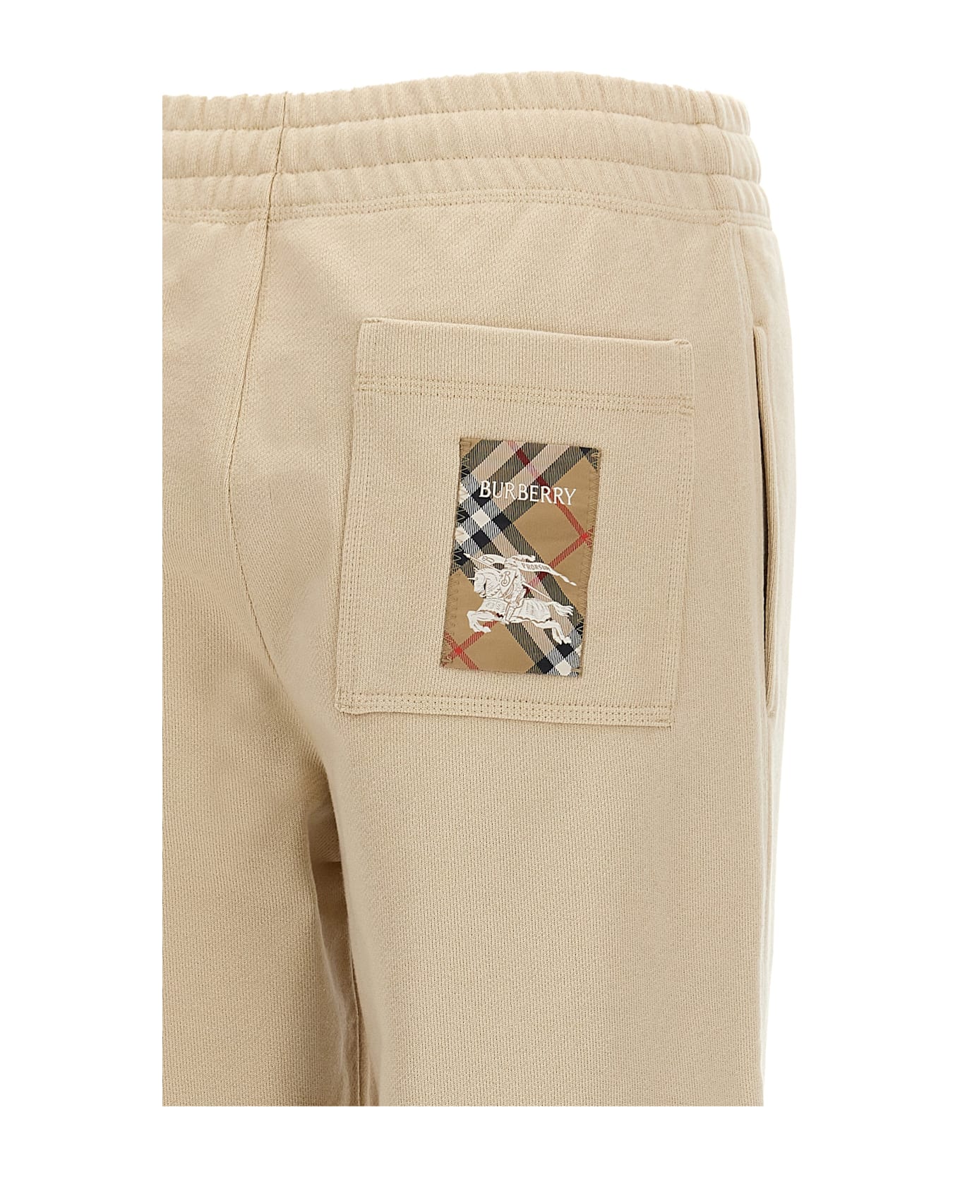 Burberry Logo Joggers - Beige