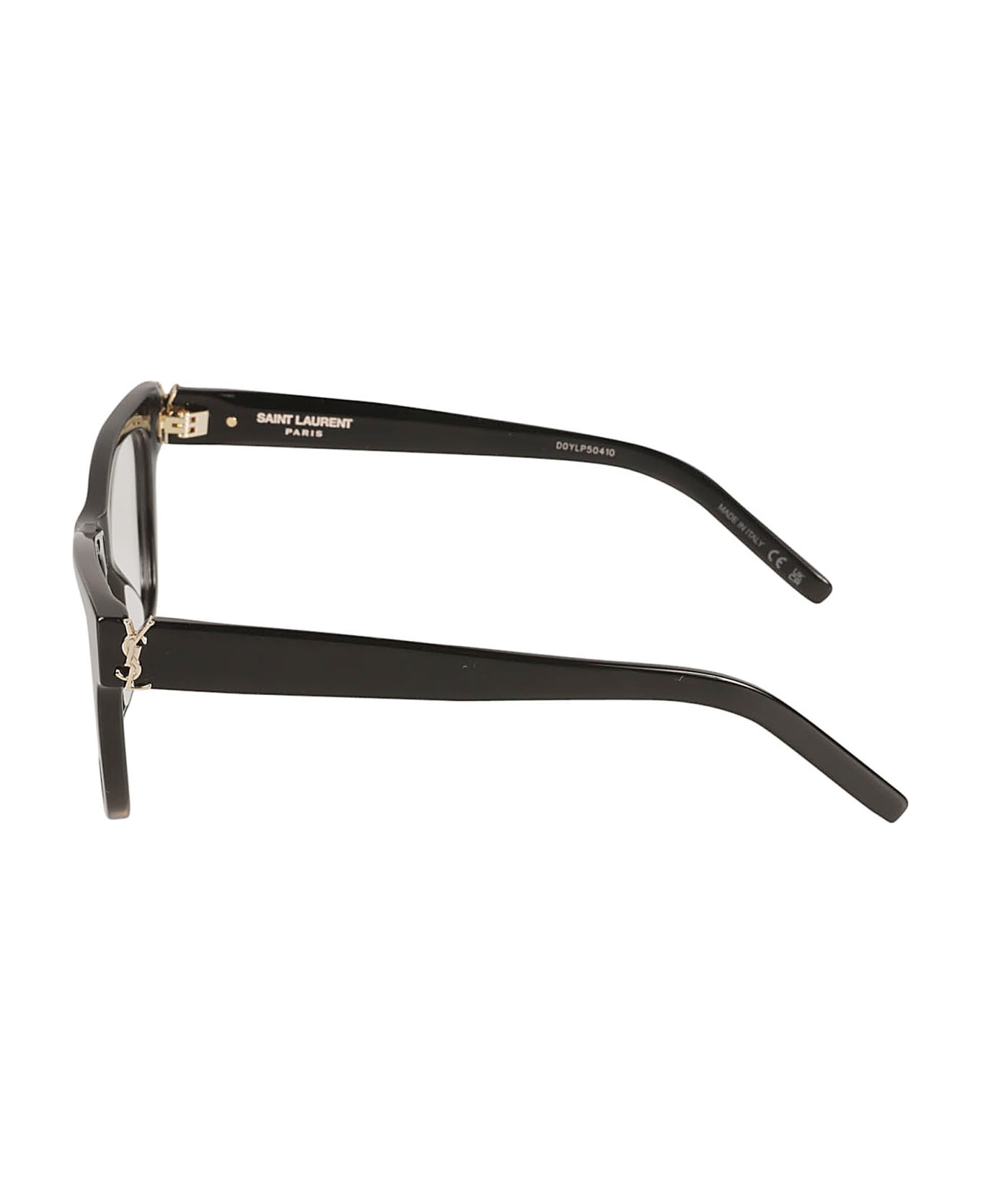 Saint Laurent Eyewear Ysl Hinge Square Frame Glasses - Black/Transparent