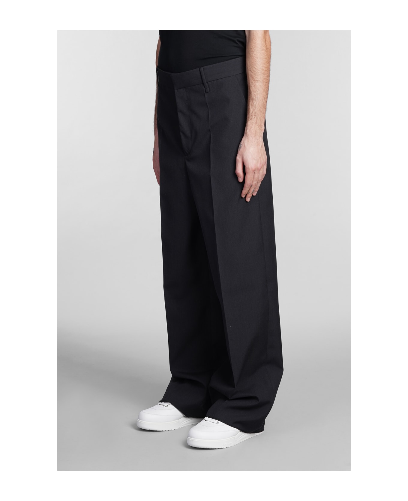 Givenchy Pants In Grey Wool - Grigio