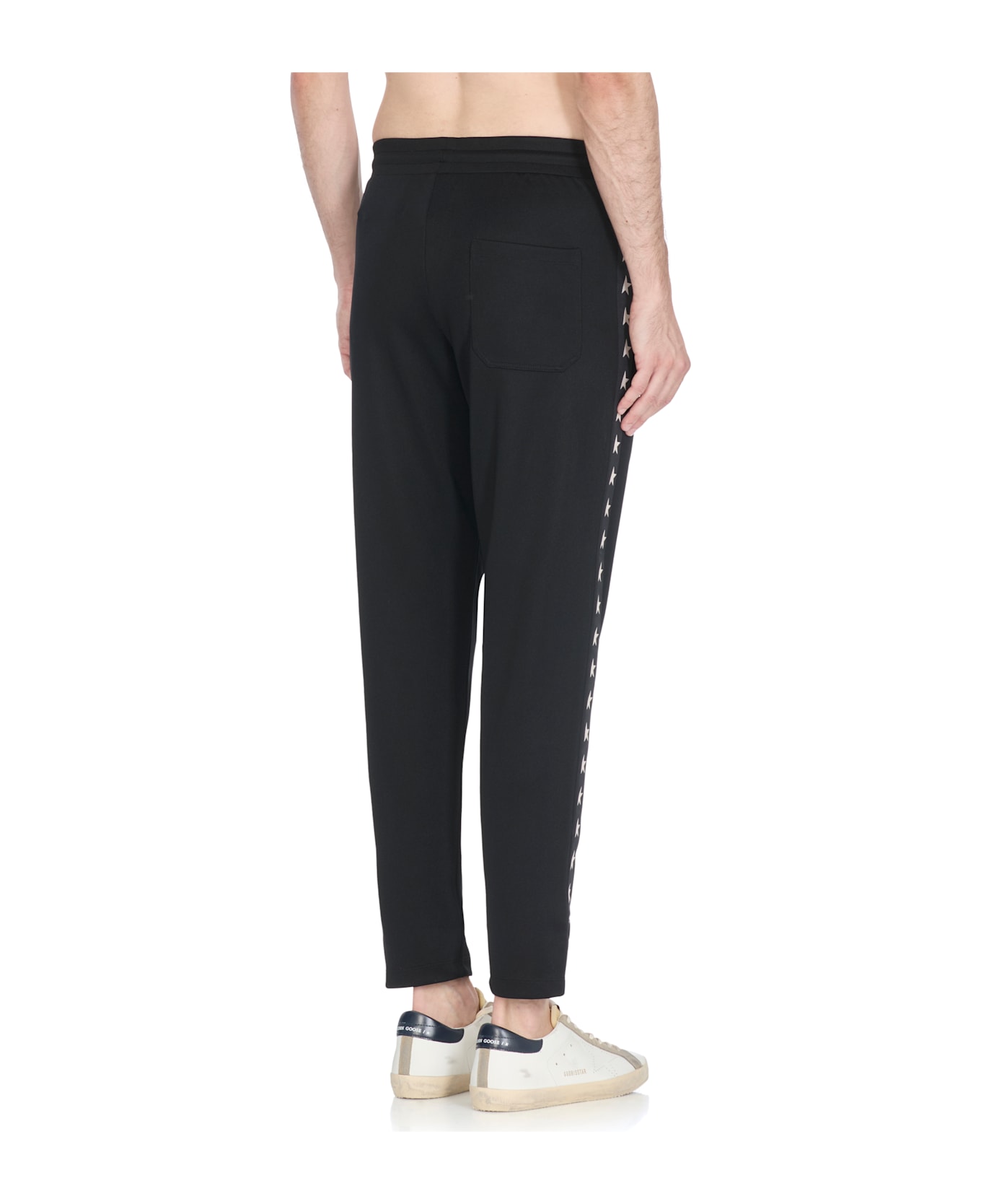 Golden Goose Pants With Logo - Black