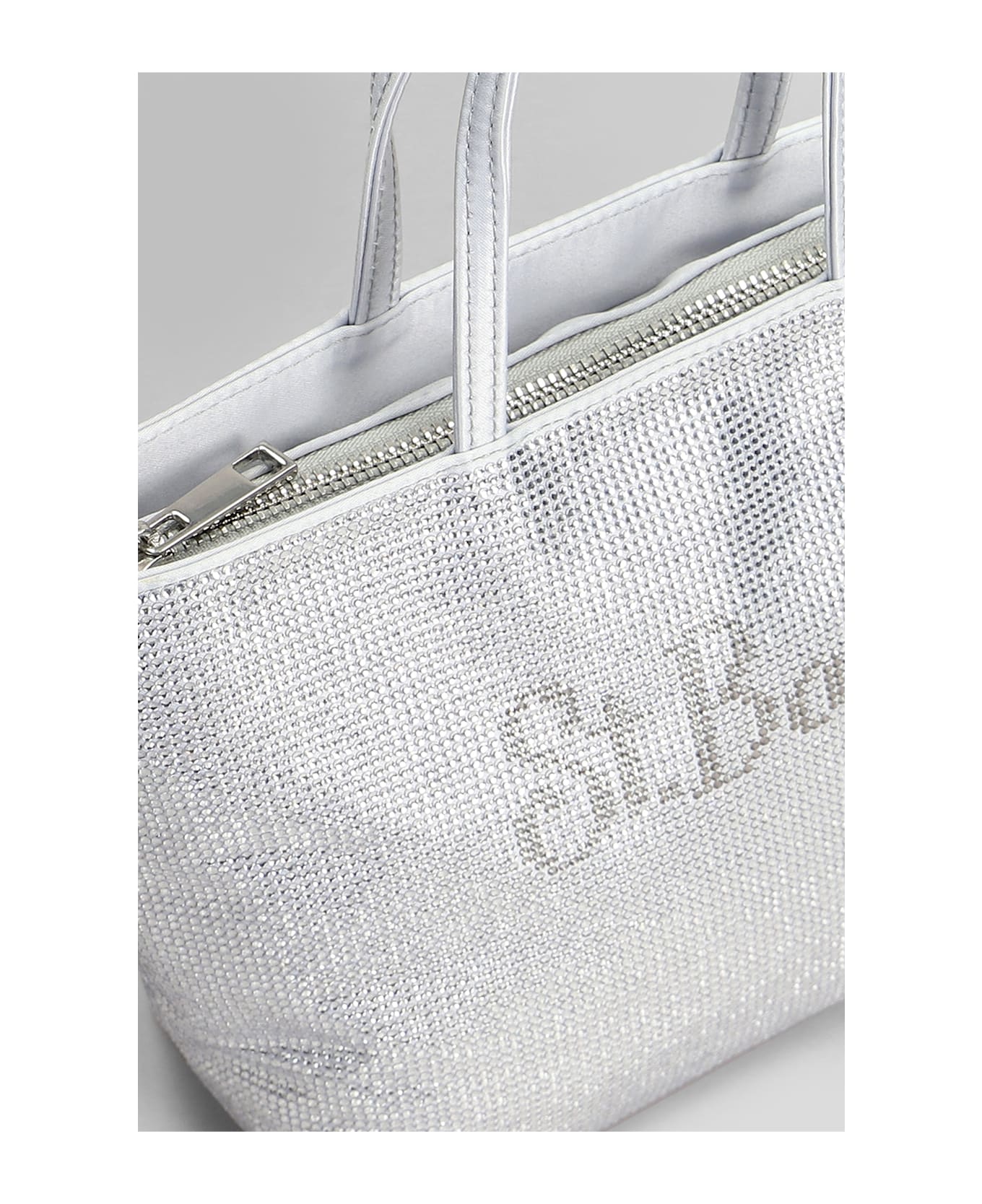 MC2 Saint Barth Strass Mini Bag Tote In Grey Polyester - grey