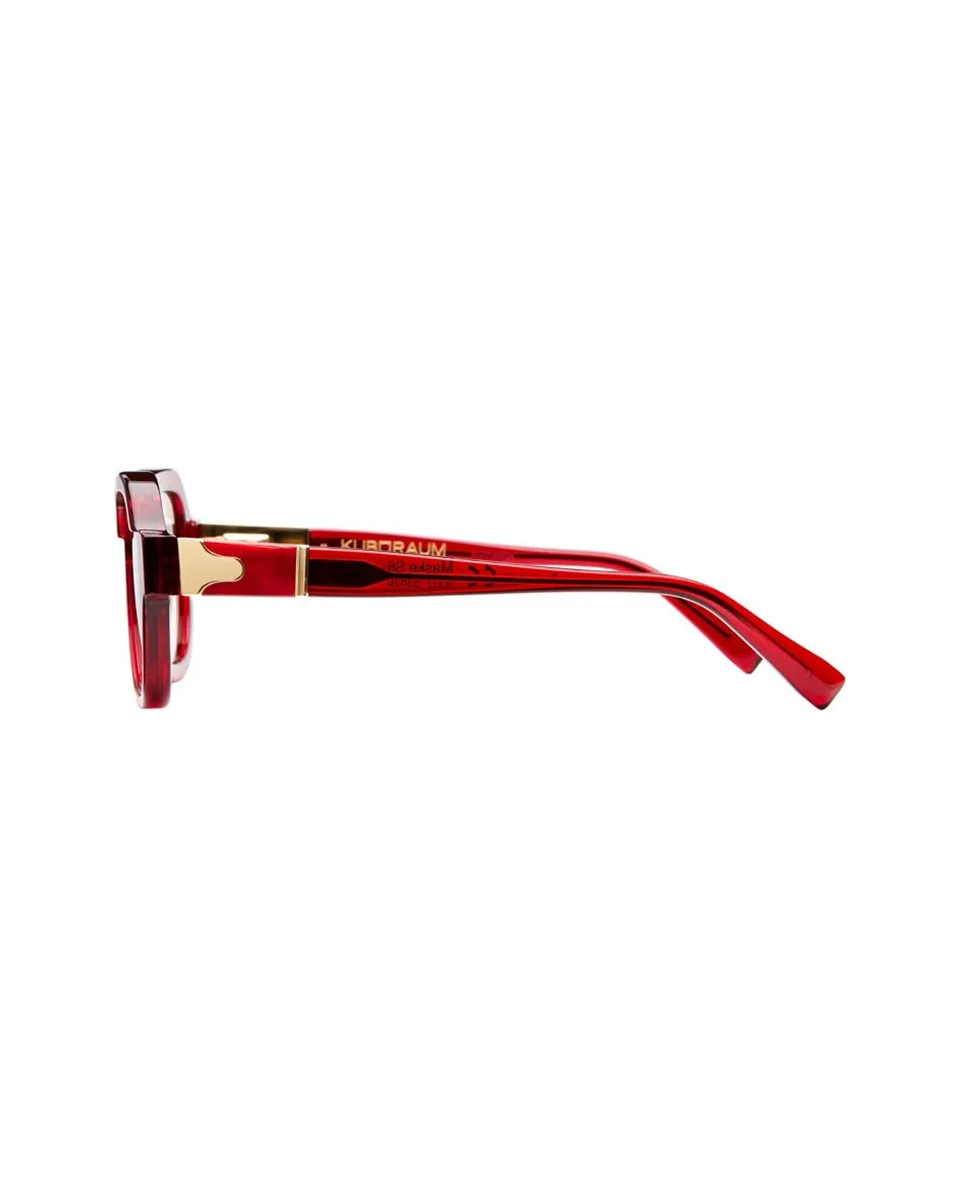 Kuboraum Maske S6 Red Dark Red Sunglasses - Rosso