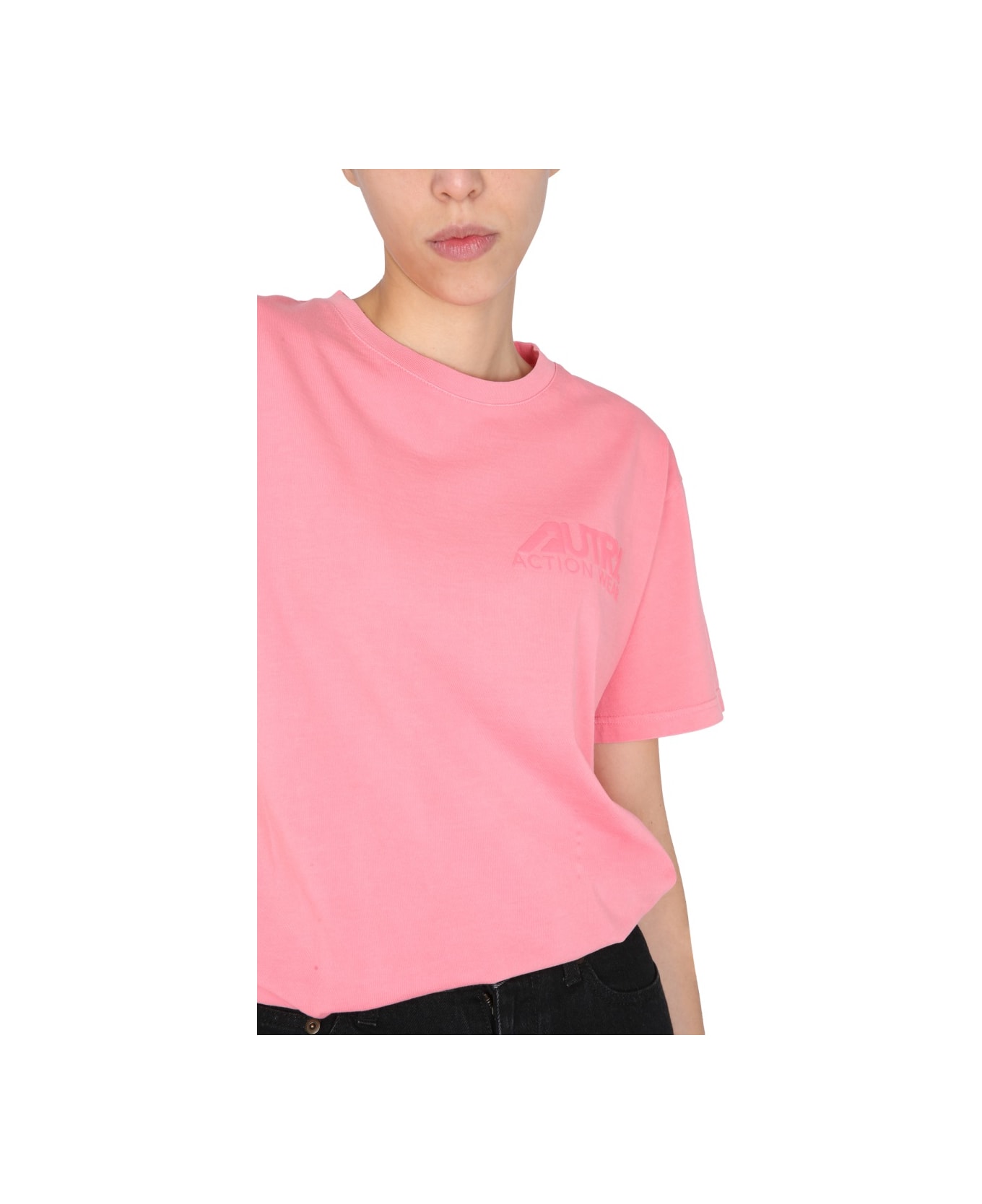 Autry "sunburnt" T-shirt - PINK