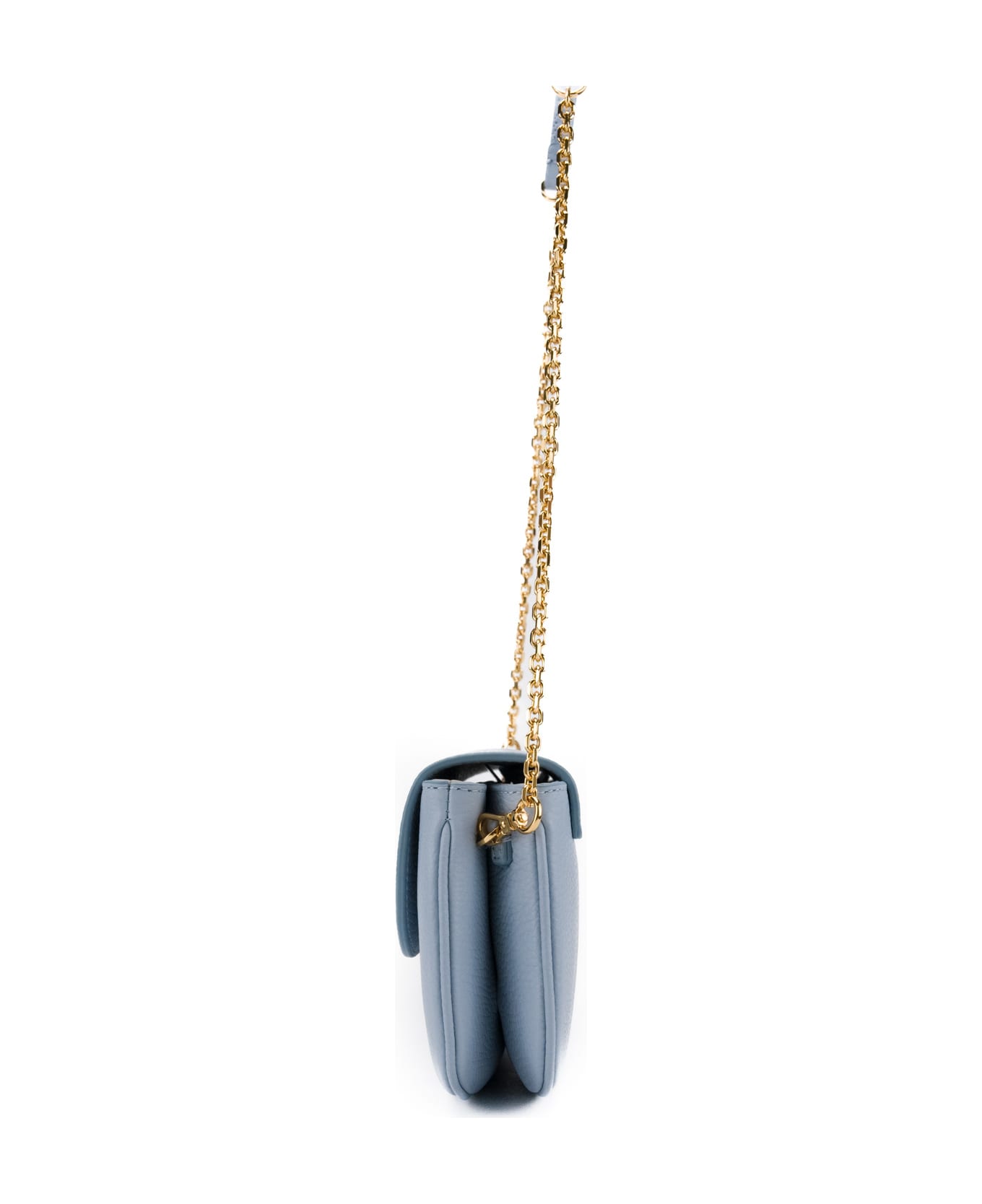 Coccinelle Dew Leather Bag - Gnawed Blue