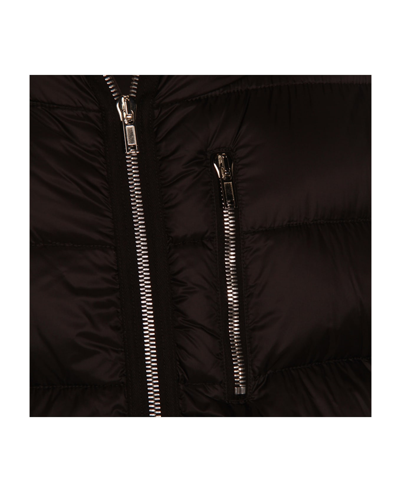 Rick Owens Black Gimp Down Jacket - Black