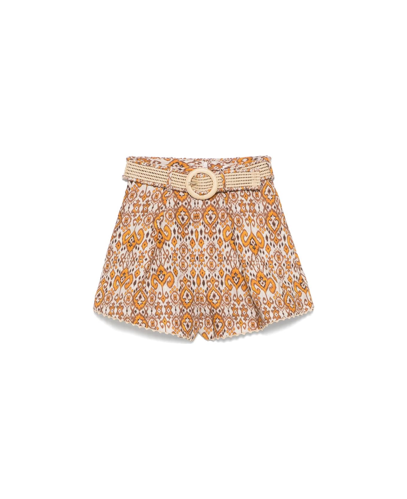 Zimmermann Short - ORANGE/BROWN