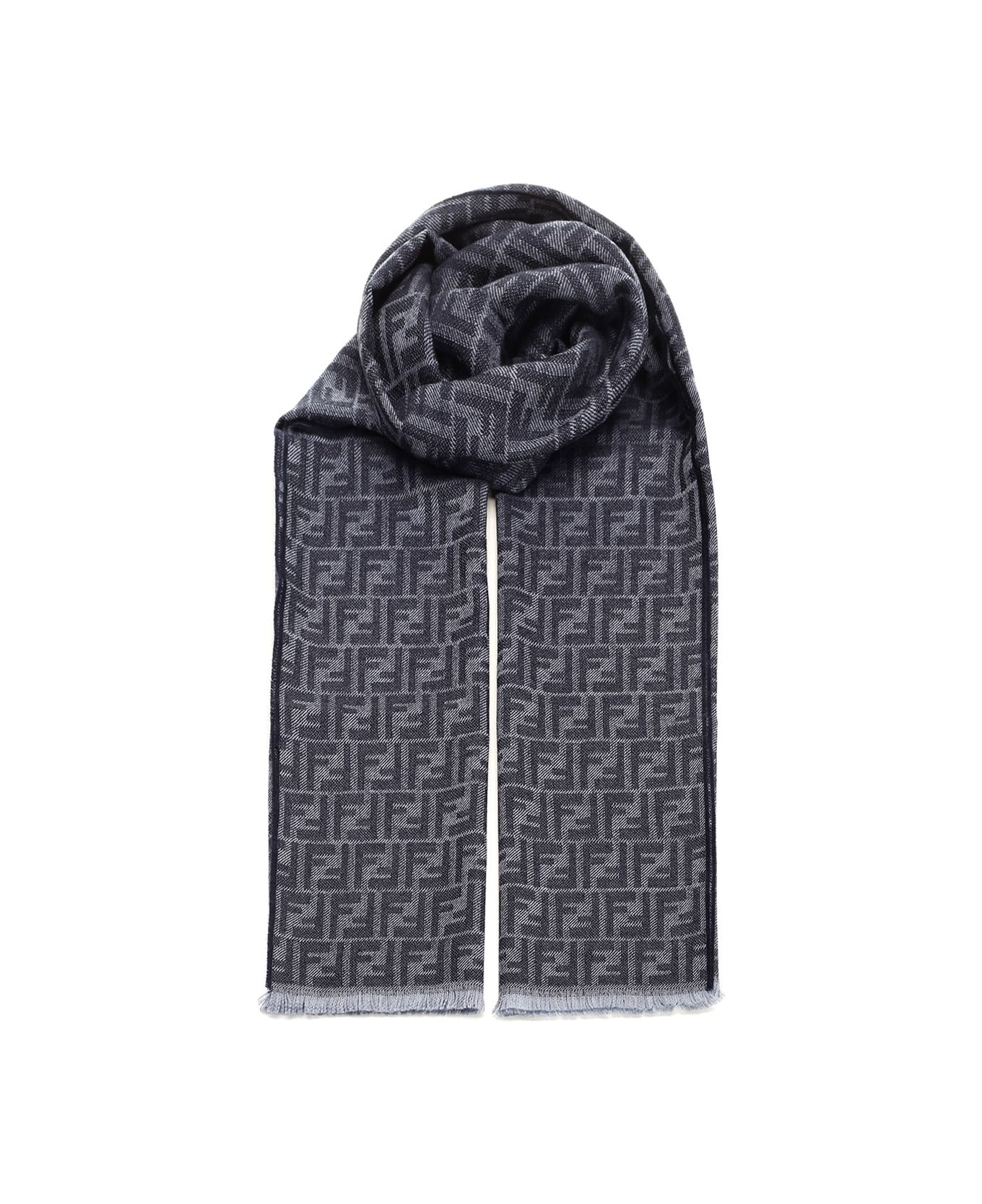 Fendi Wool Scarf - Blue