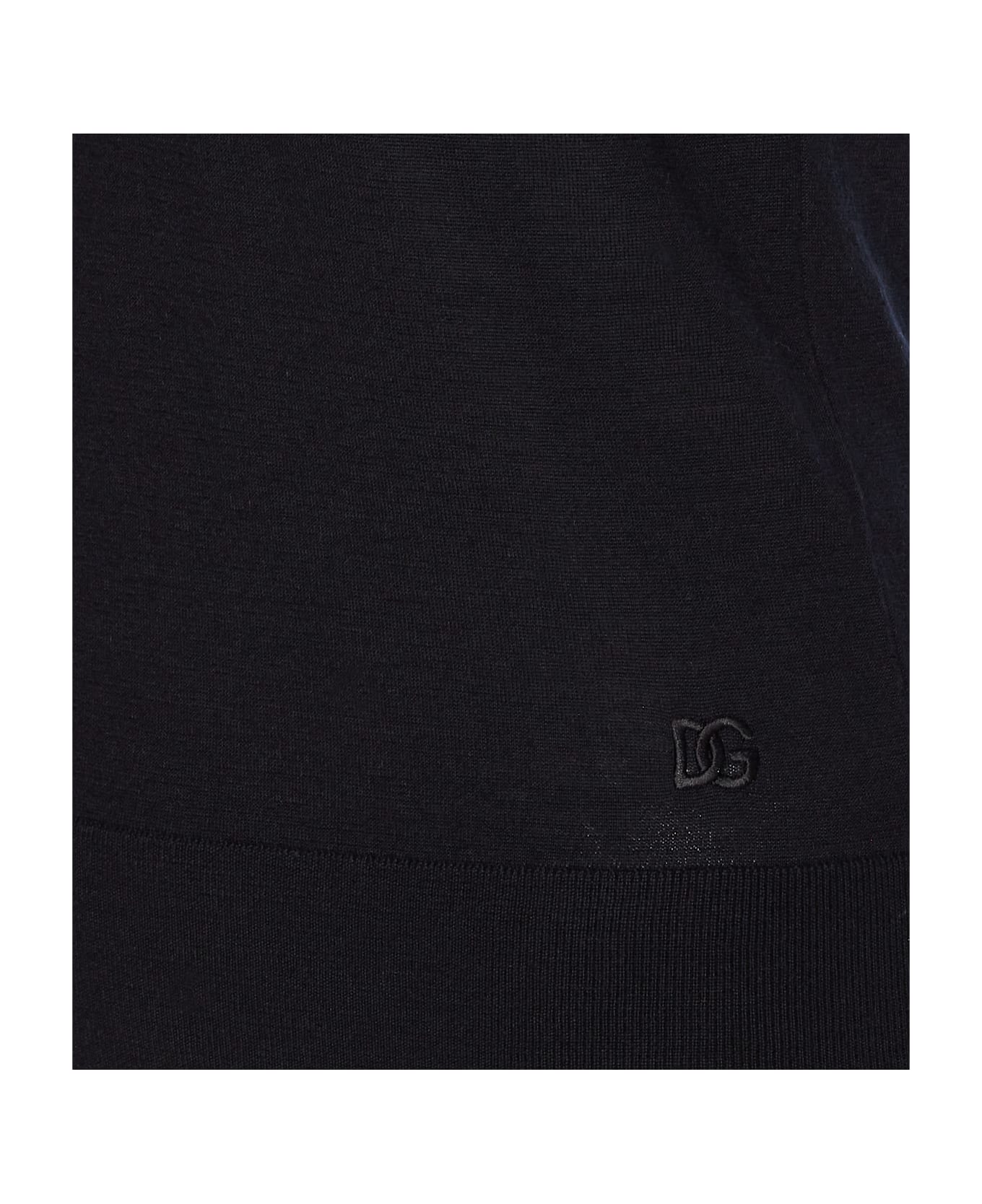 Dolce 
Gabbana Cashmere Polo Sweater - Black
