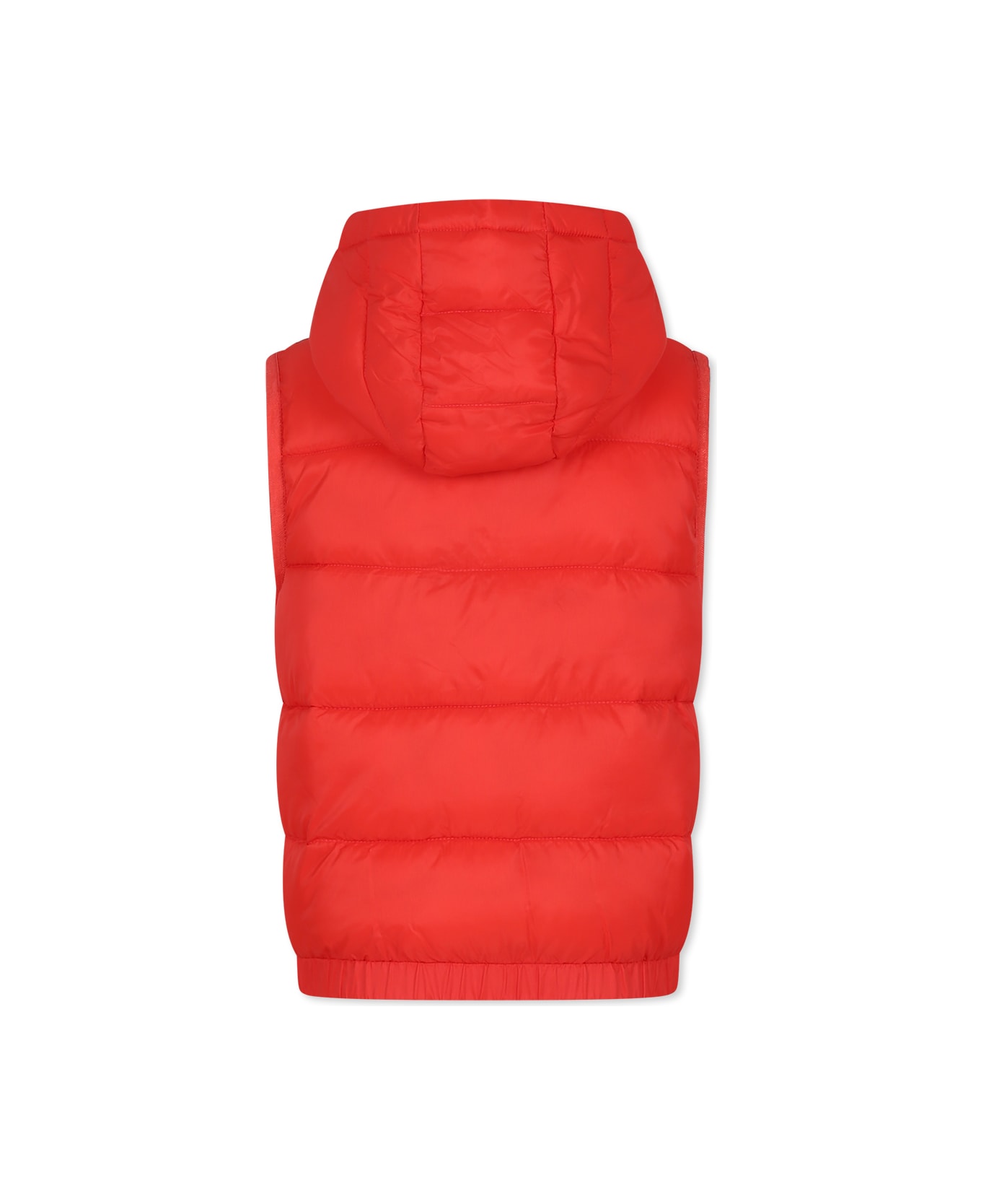 Moschino Red Vest For Boy With Teddy Bear - Red