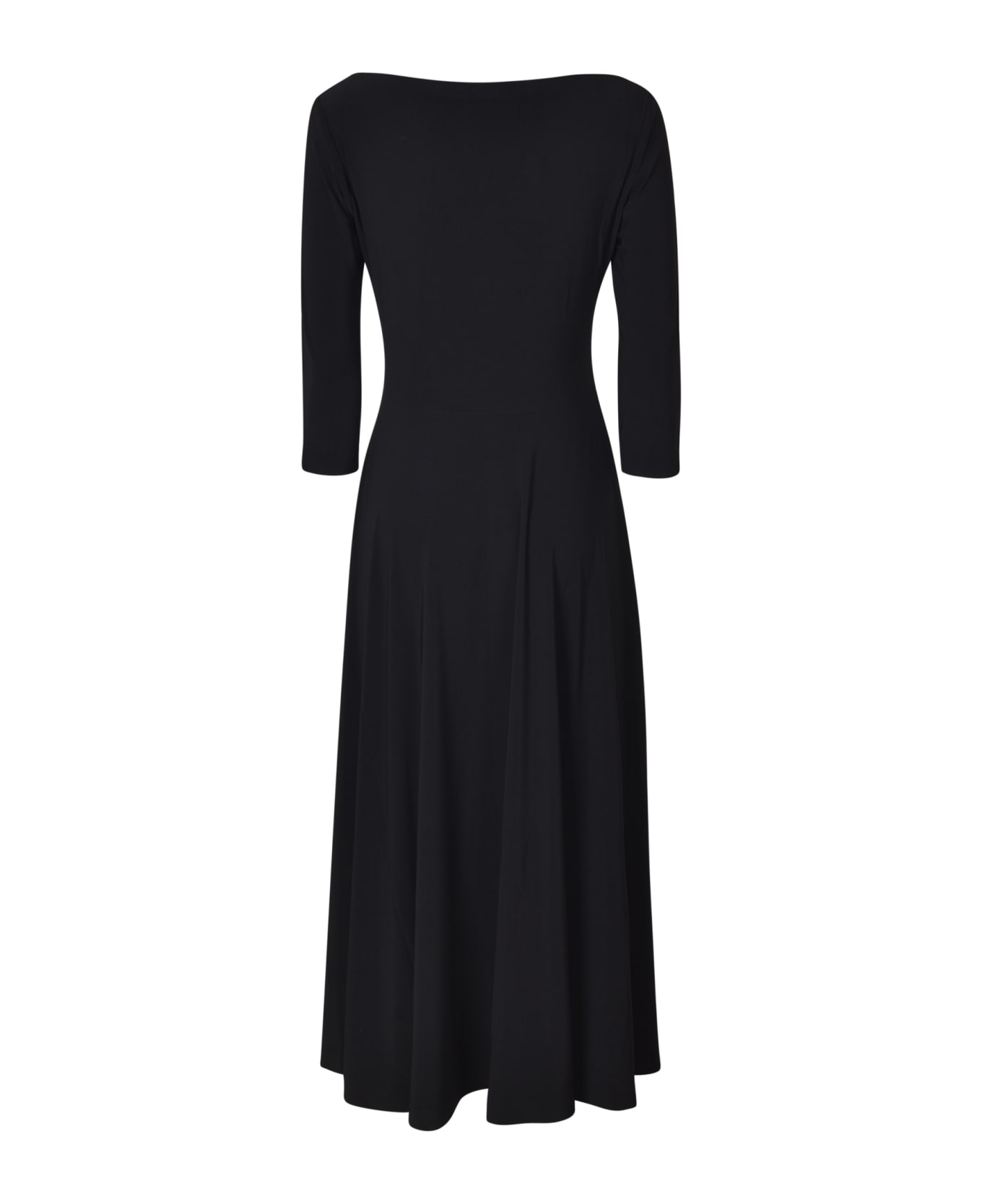Norma Kamali Boat Neck Long-length Dress - Black