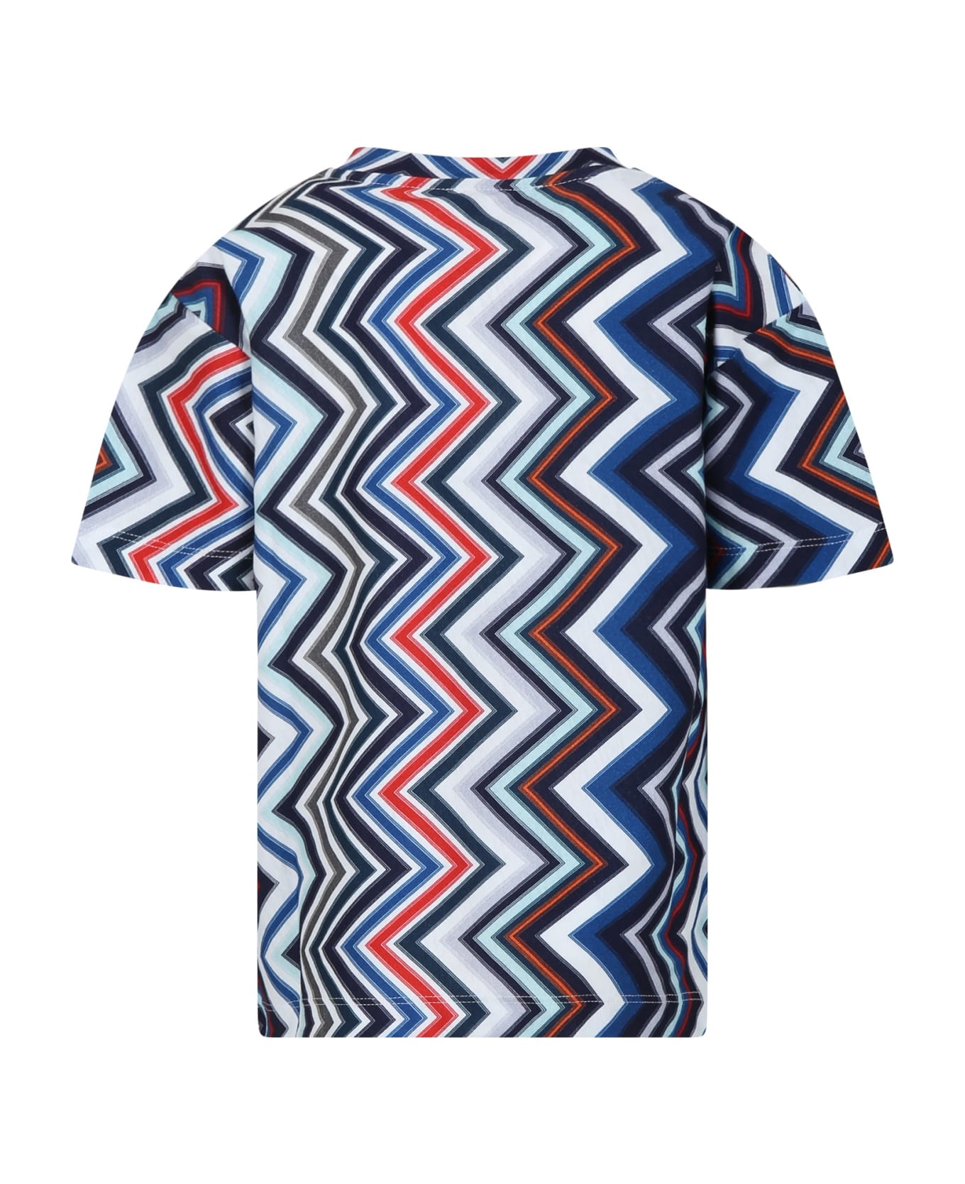 Missoni Kids Multicolored T-shirt For Boy With Logo - Multicolor Tシャツ＆ポロシャツ