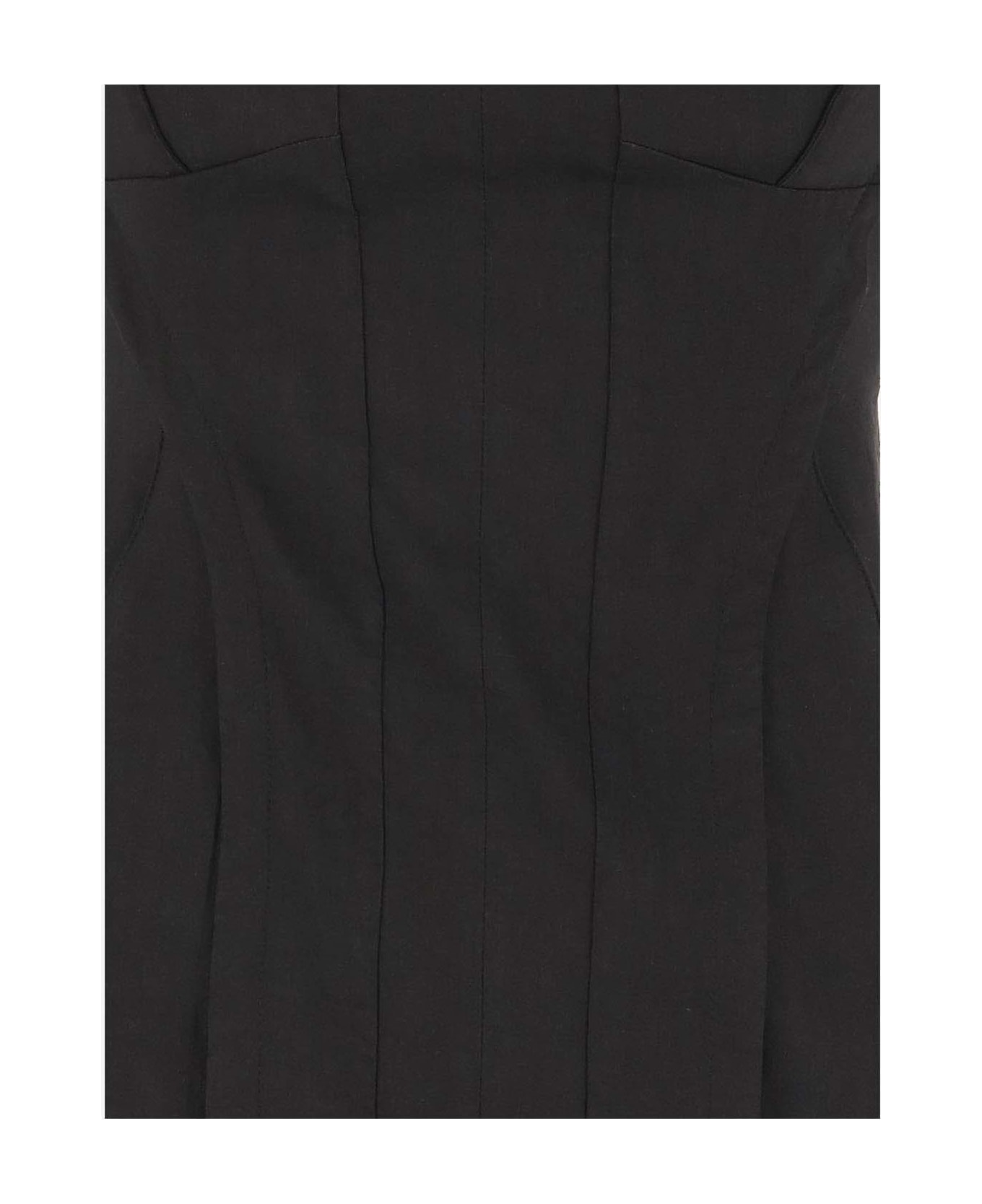 Pinko Alfeo Stretch Linen Dress - Black