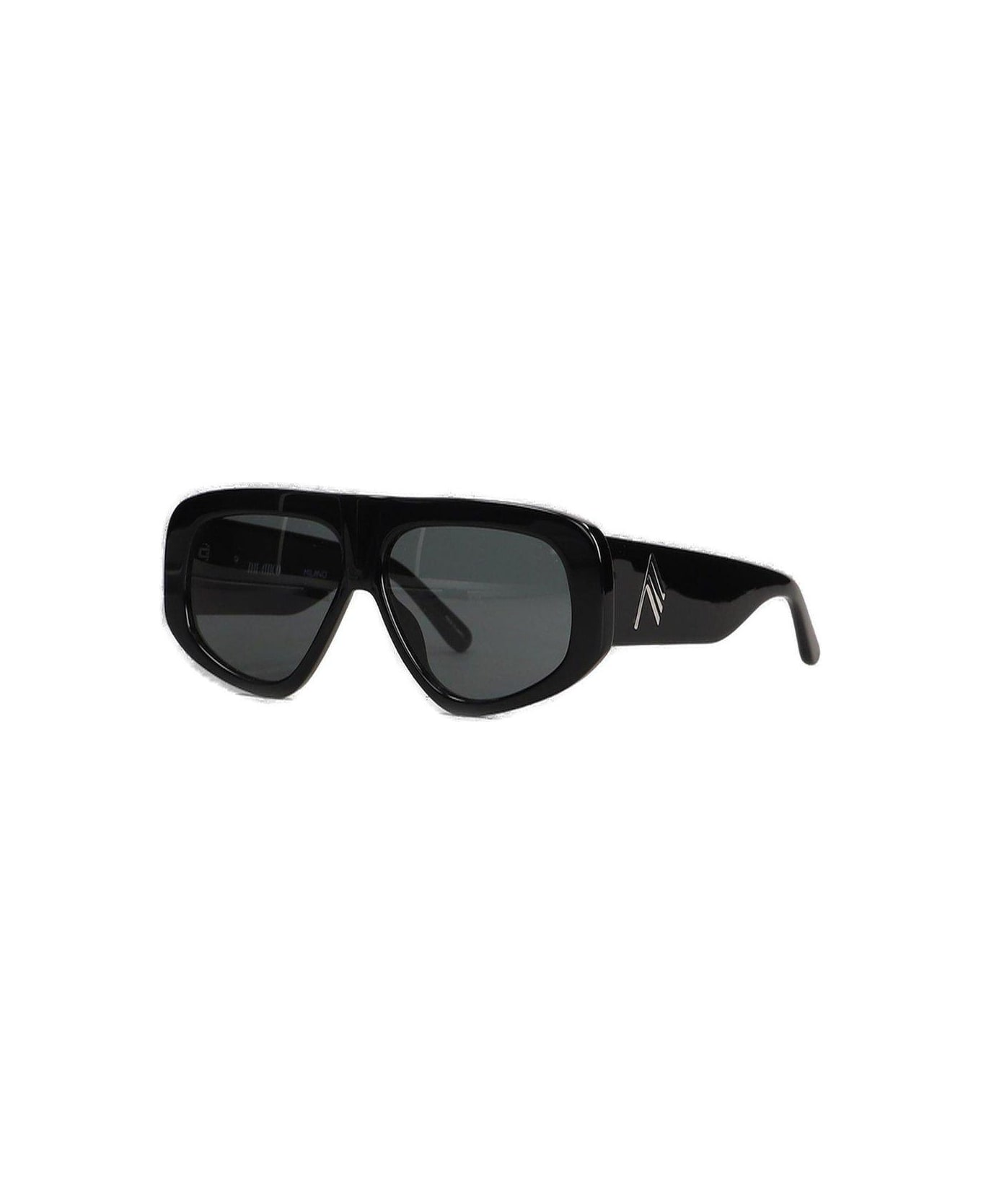 The Attico Milano Oversized Frame Sunglasses - BLACK