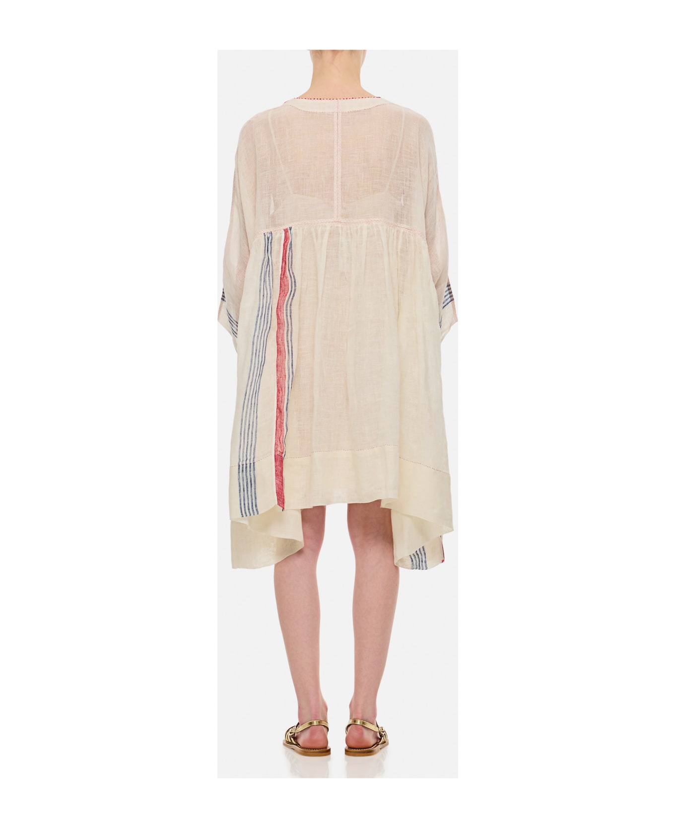 Péro Linen Oversize Dress - White ワンピース＆ドレス
