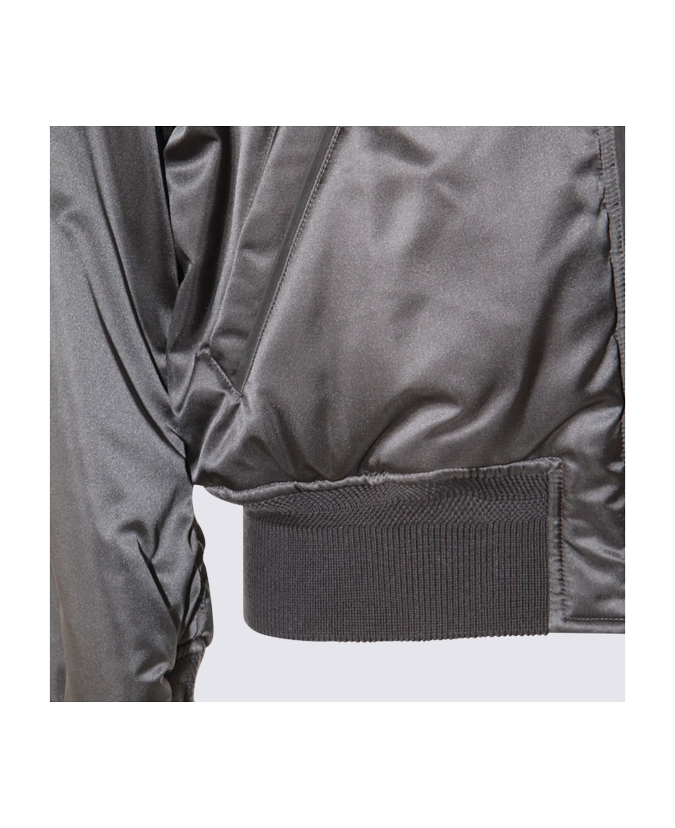 Tom Ford Dark Grey Silk Casual Jacket - Grey
