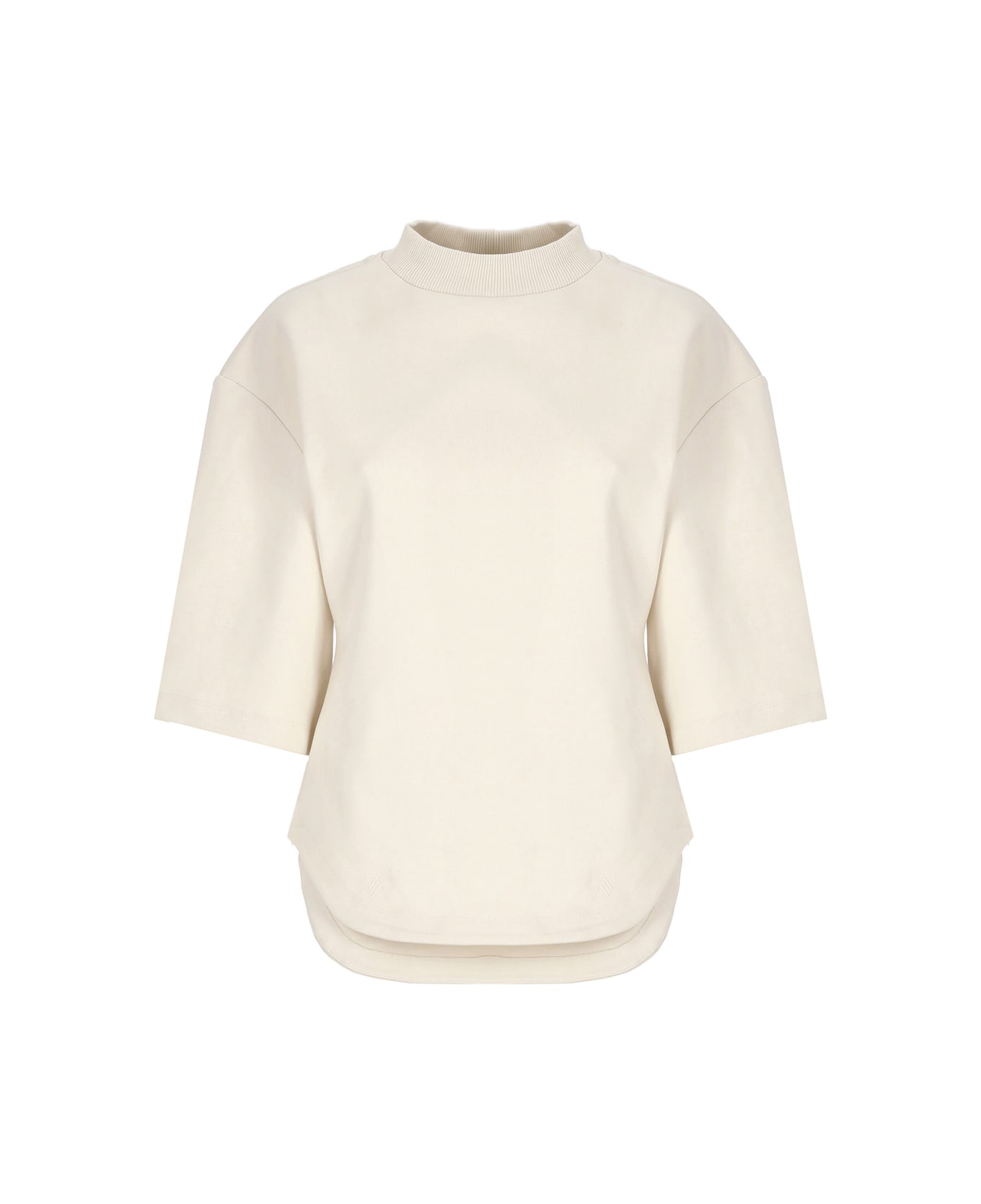 The Attico Ivory Cotton T-shirt - Ivory