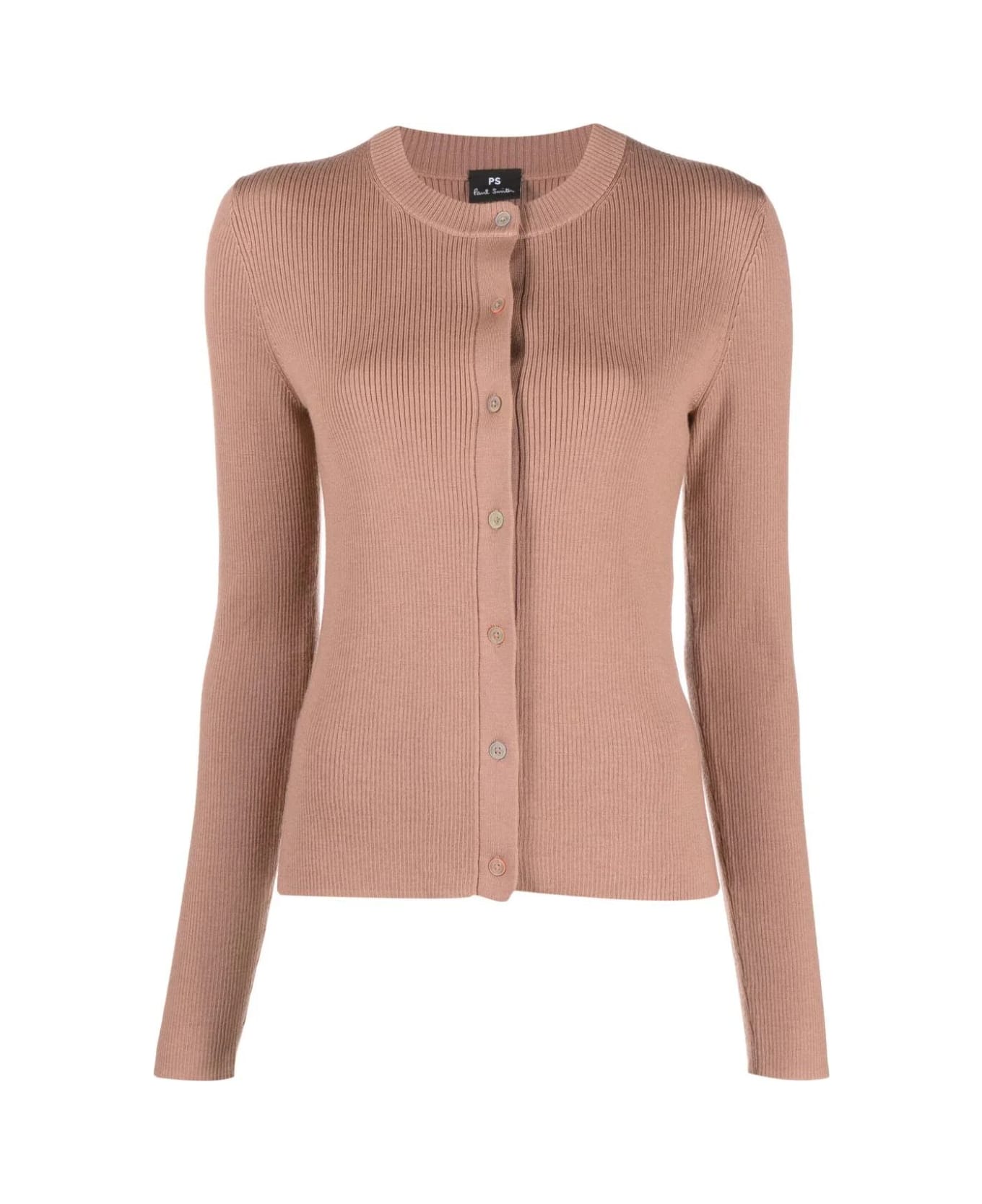 PS by Paul Smith Knitted Buttoned Cardigan - Tan