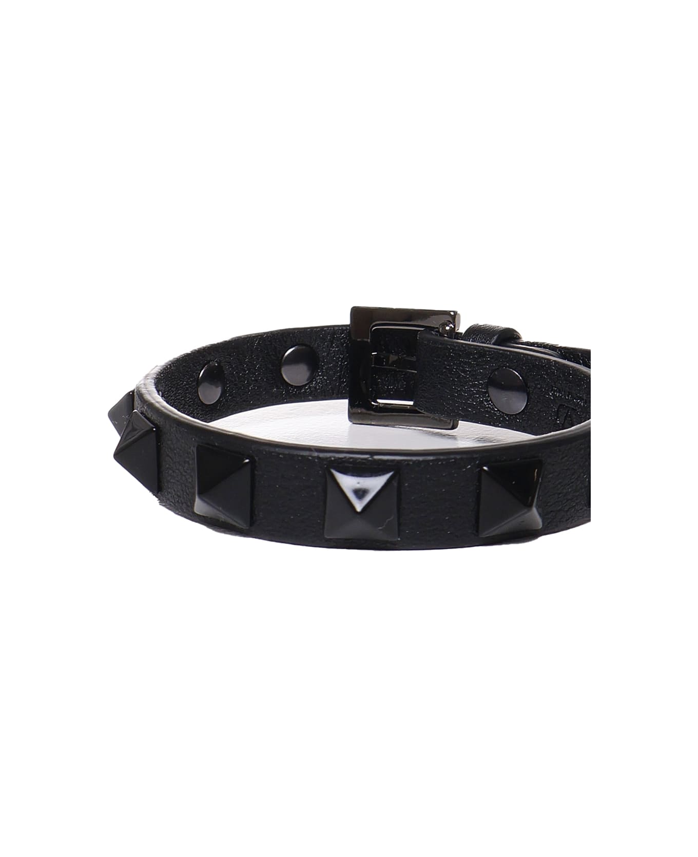 Valentino Garavani Rockstud Leather Bracelet - Black ブレスレット