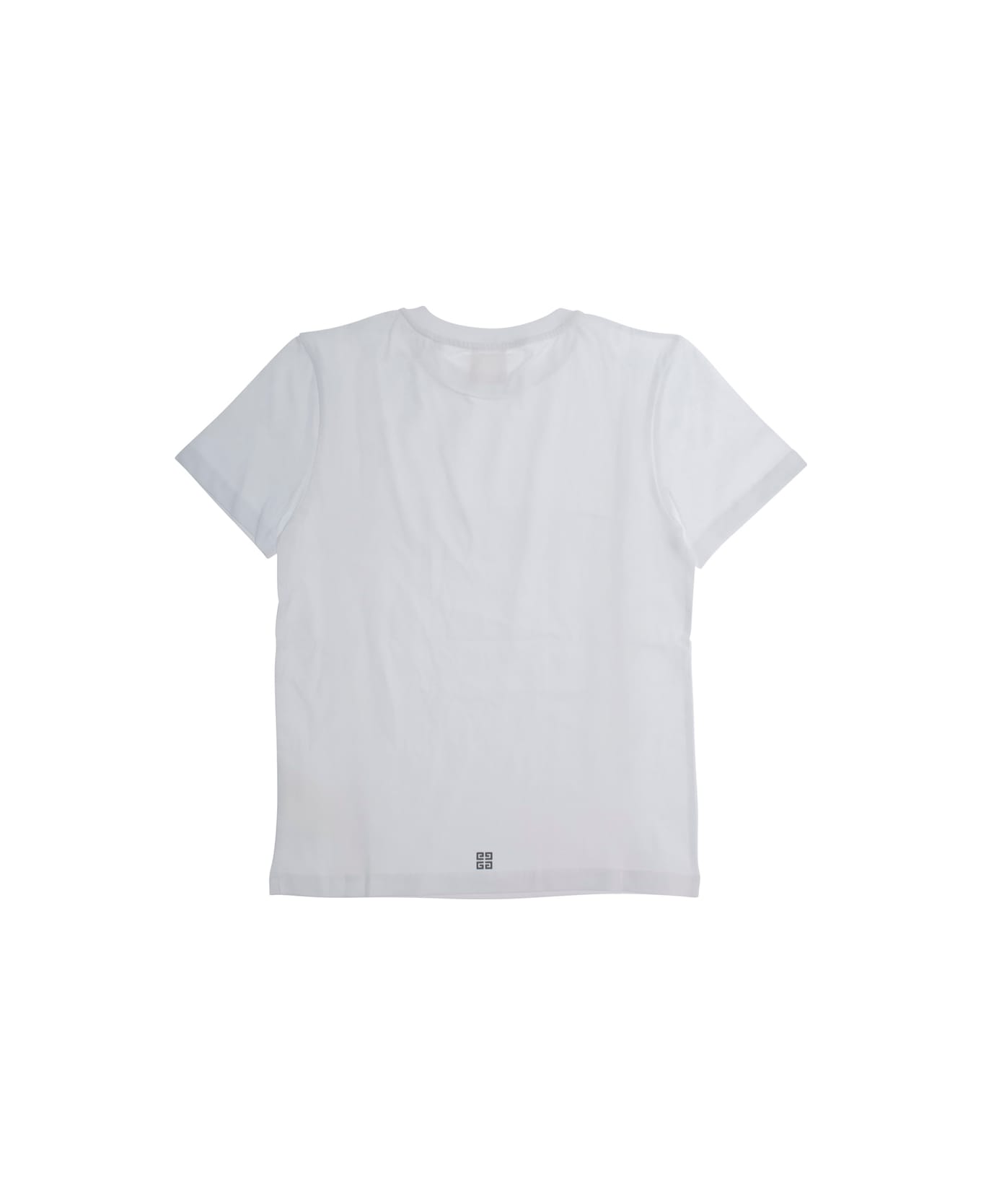 Givenchy White T-shirt With Logo Lettering On The Front In Cotton Boy - White