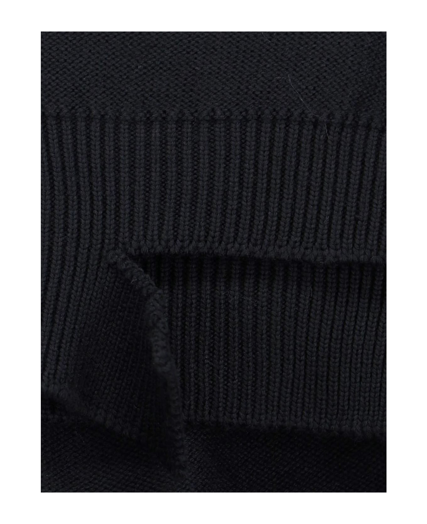 MM6 Maison Margiela Destroyed Cardigan - Black