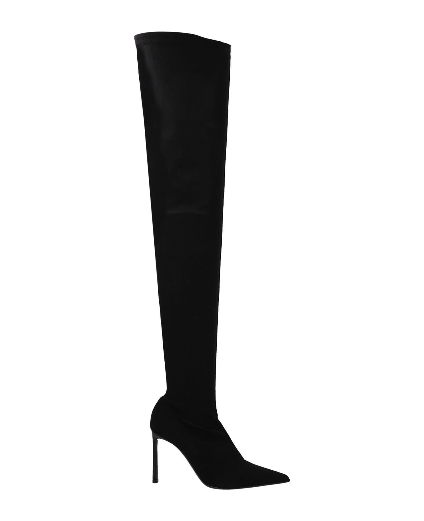 Wolford X Sergio Rossi 'stay Up  Boots - Black  