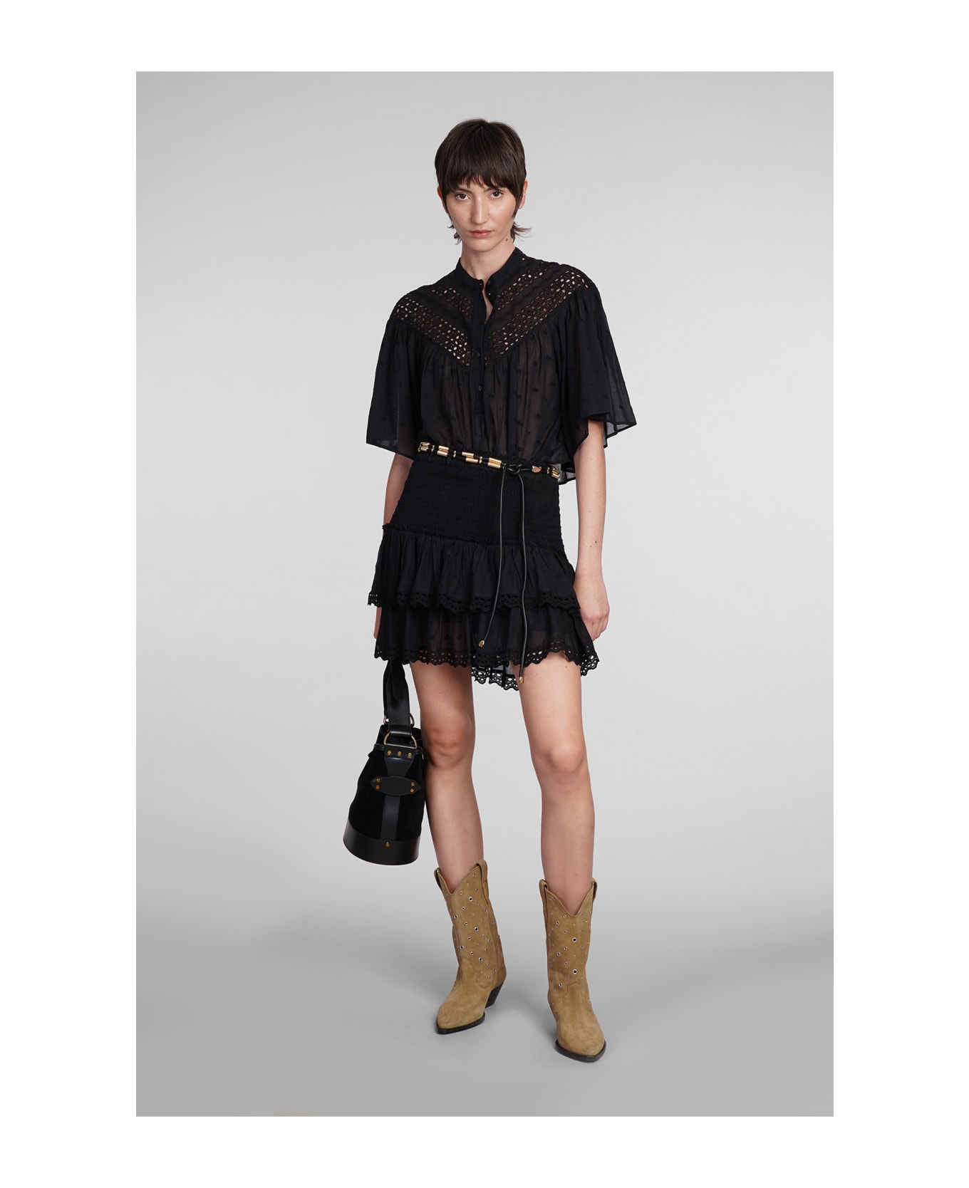 Marant Étoile Tinaomi Skirt - black スカート