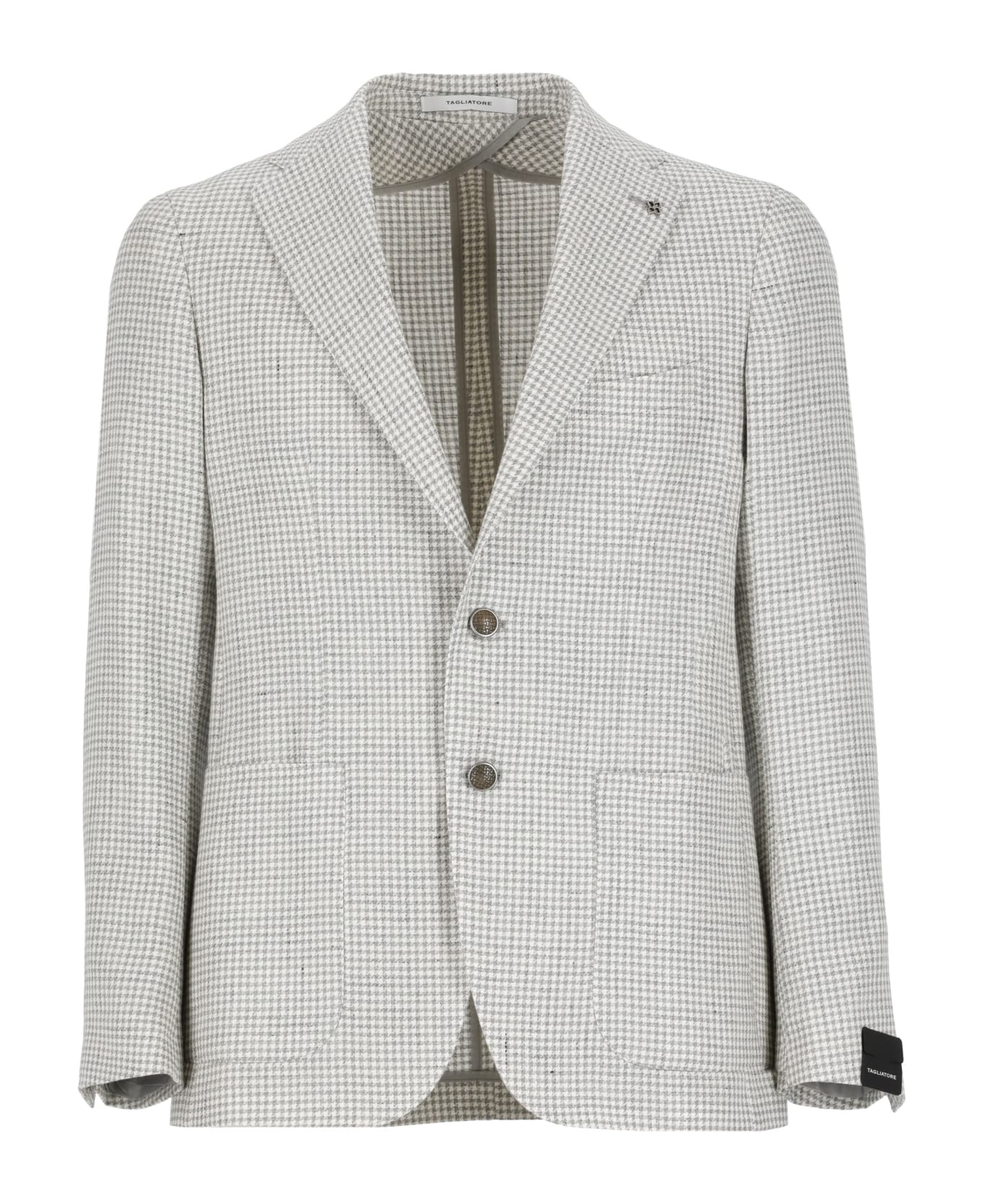 Tagliatore Linen And Virgin Wool Jacket - Grey