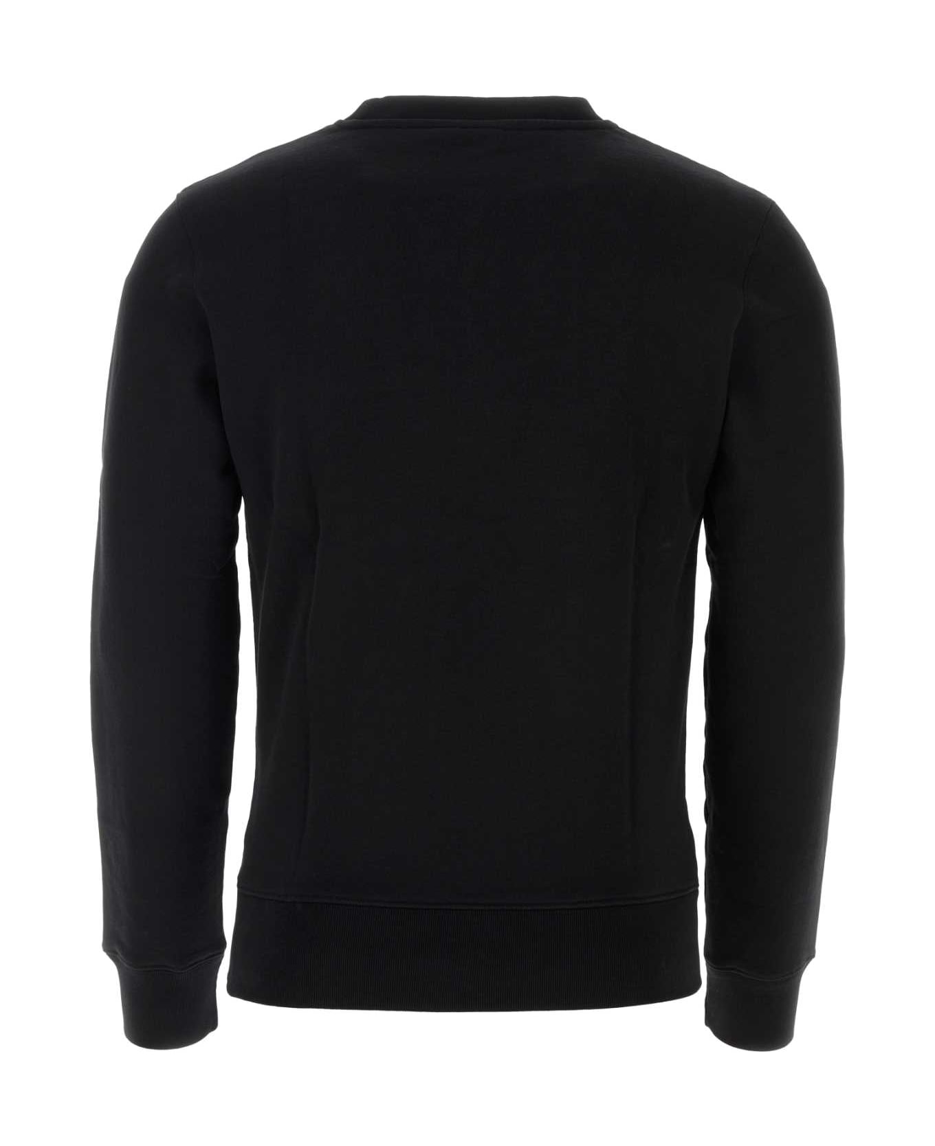 Maison Kitsuné Black Cotton Sweatshirt - BLACK フリース