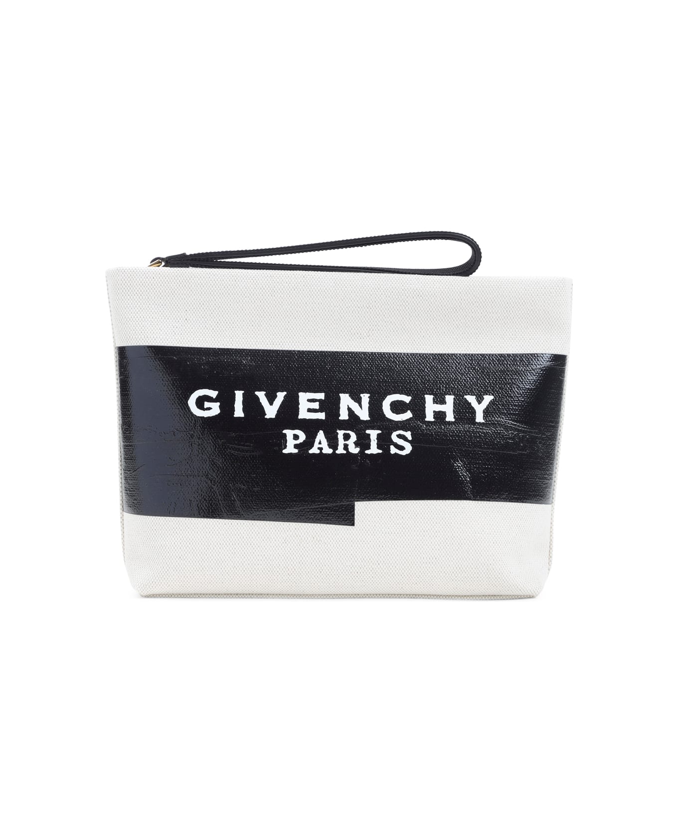 Givenchy Logo Pouch - Beige Black