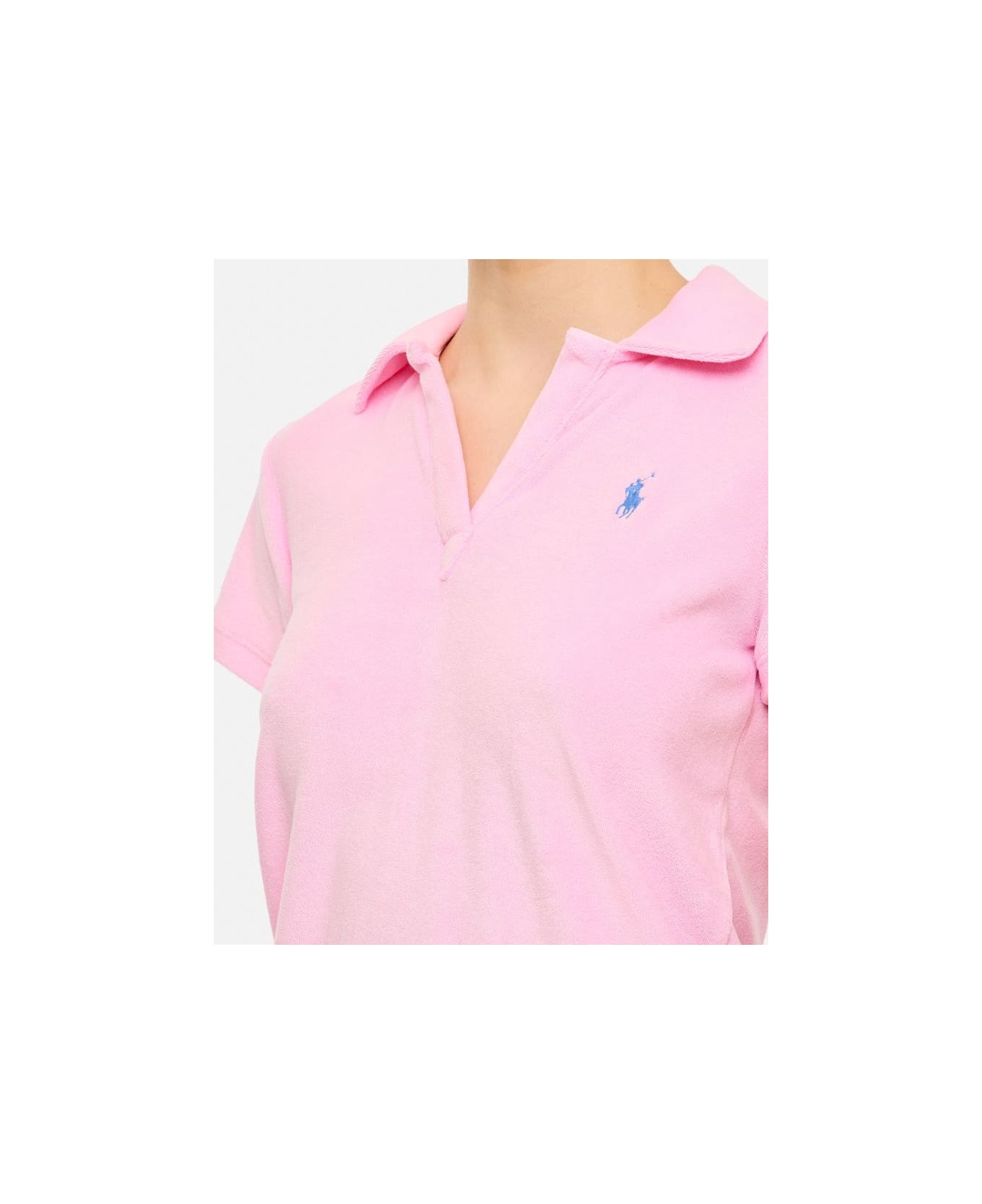 Polo Ralph Lauren Terry Short Sleeves Polo Shirt - Pink Tシャツ