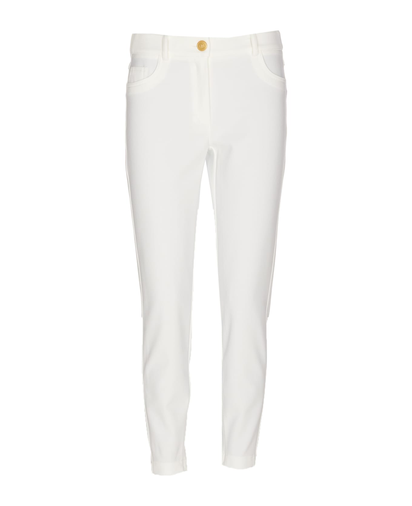 Elisabetta Franchi Pants - Yellow Cream