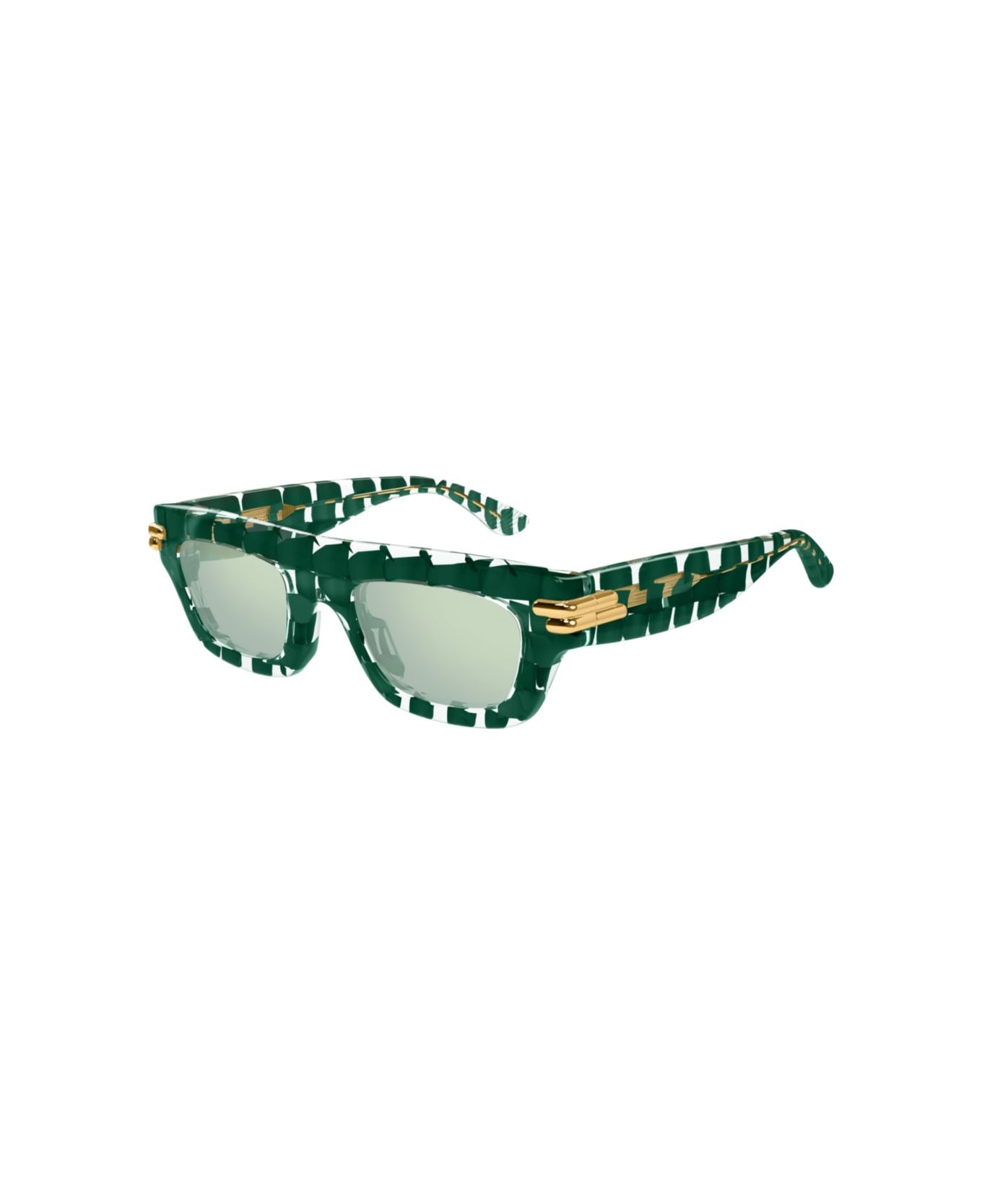 Bottega Veneta Eyewear Bv1321s-003 Green-green-green - GREEN-GREEN-GREEN