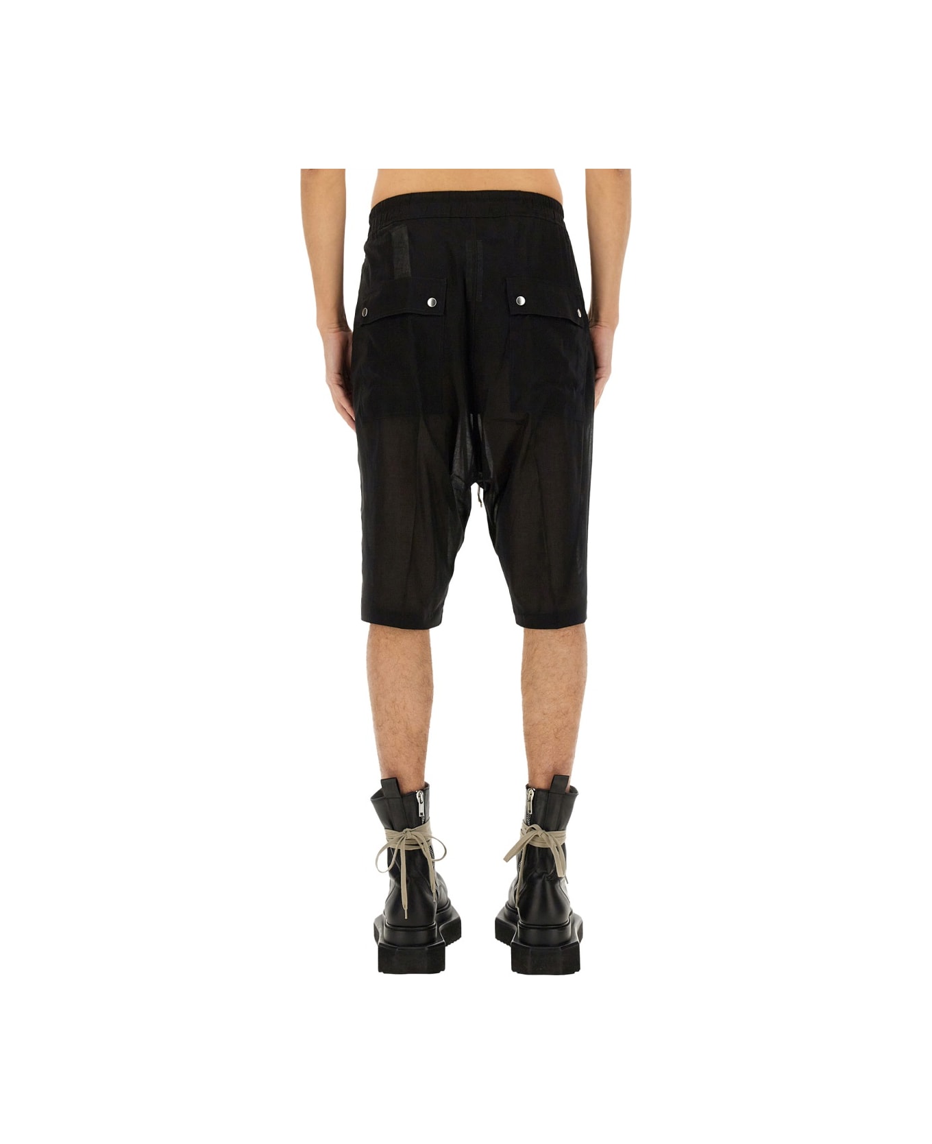 Rick Owens Short "bela Pods" - BLACK