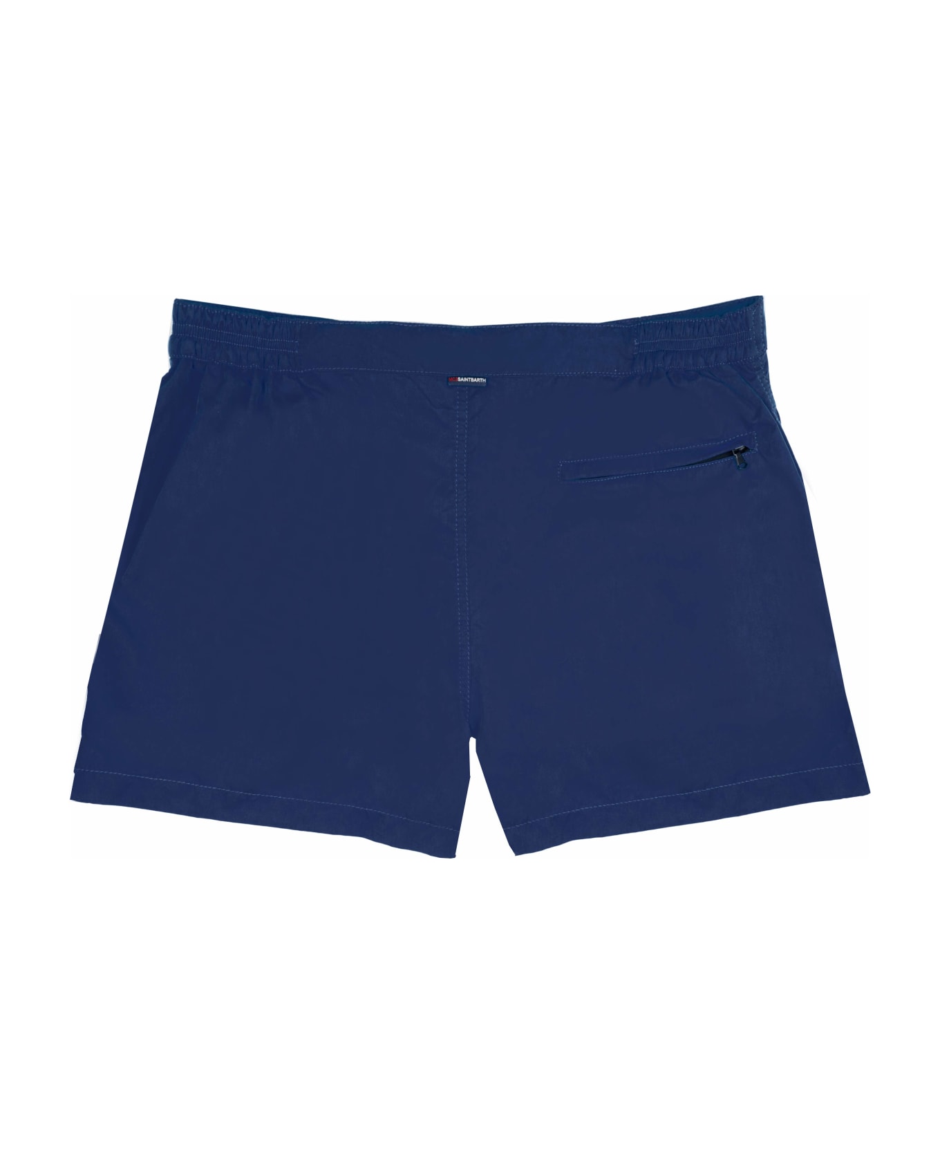 MC2 Saint Barth Solid Blue Navy Swim Shorts - BLUE