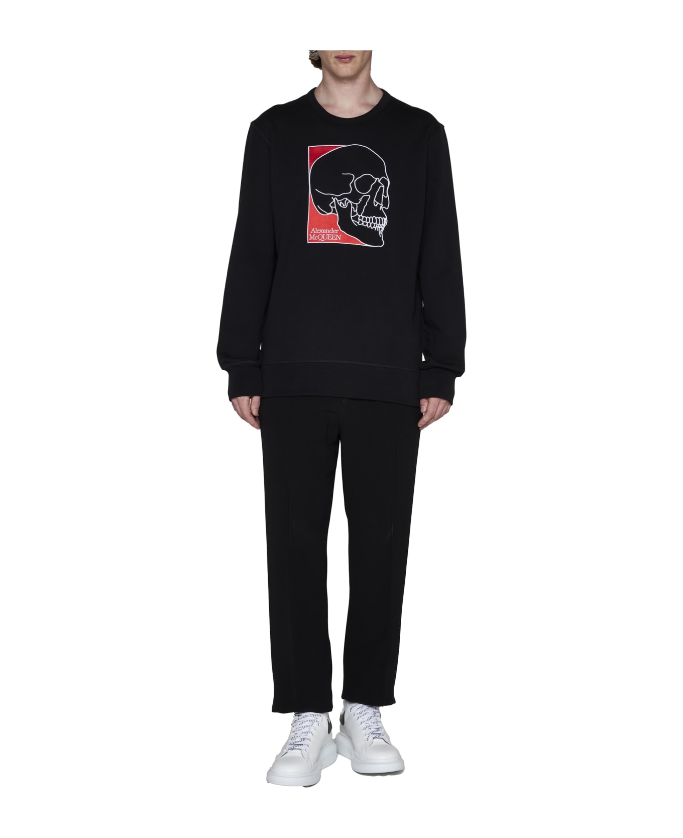 Alexander McQueen Logo Embroidery Sweatshirt - Black
