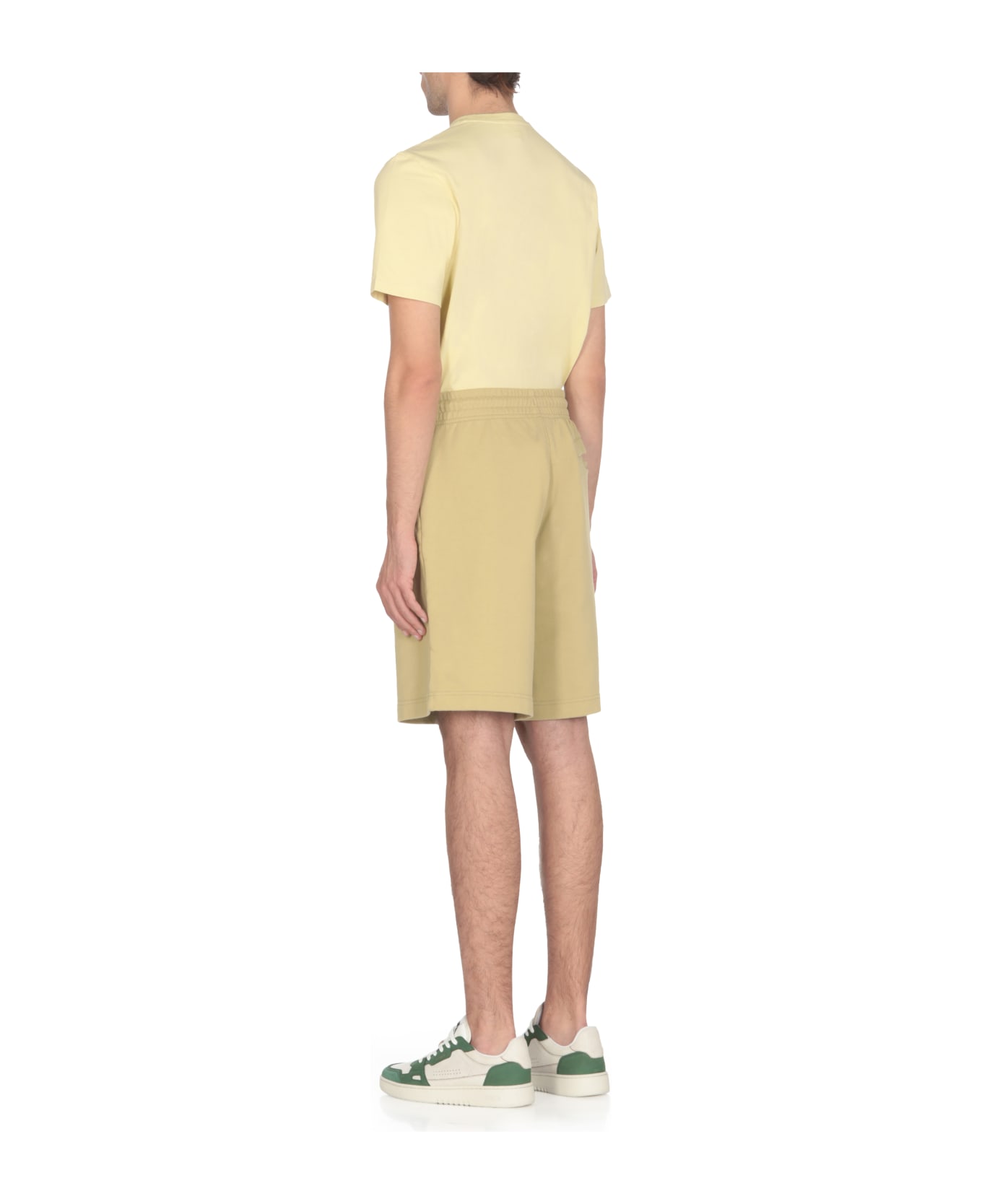 Maison Kitsuné Fox Head Bermuda Shorts - Green ショートパンツ