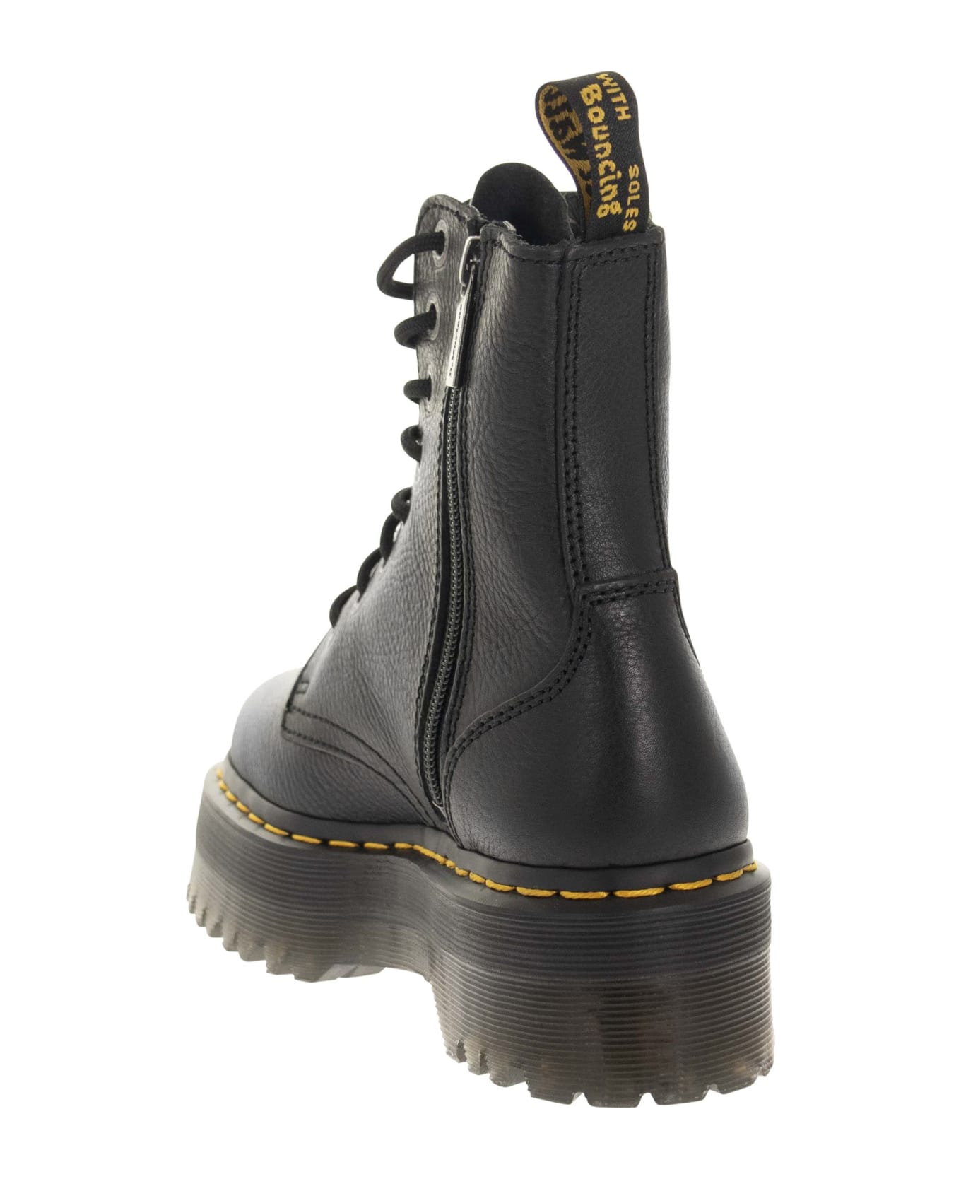 Dr. Martens Jadon Pisa - Leather Platform Boots - Black