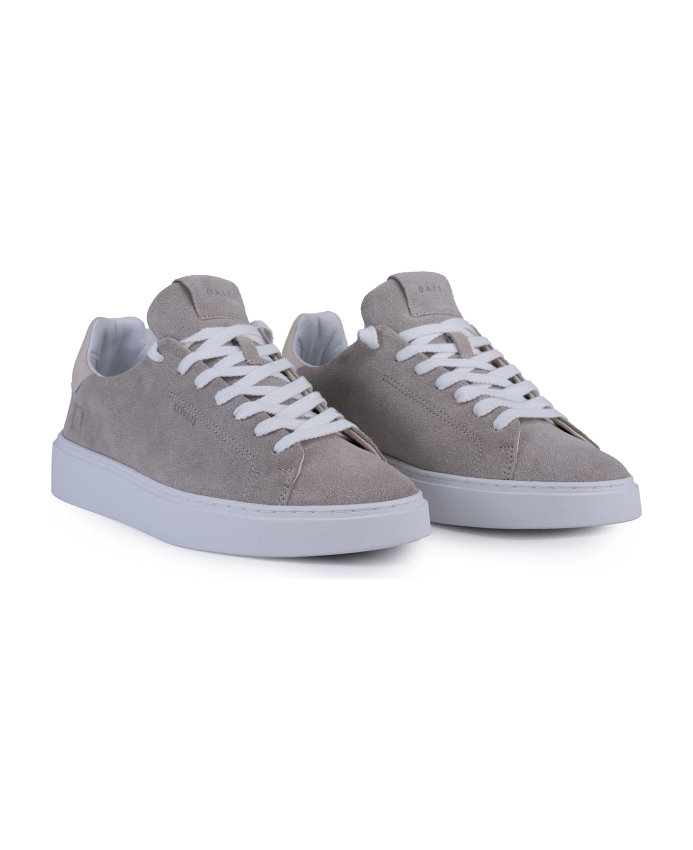 D.A.T.E. Levante Suede Sneakers - White-beige