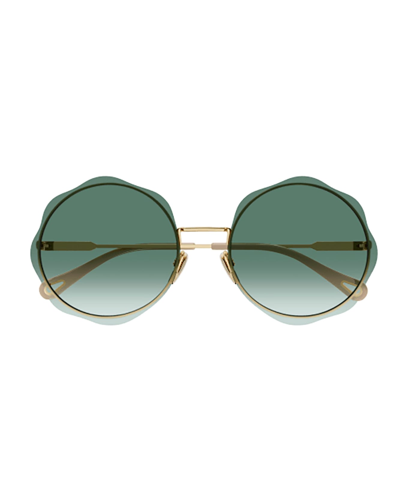 Chloé Eyewear CH0202S Sunglasses - Gold Gold Green サングラス