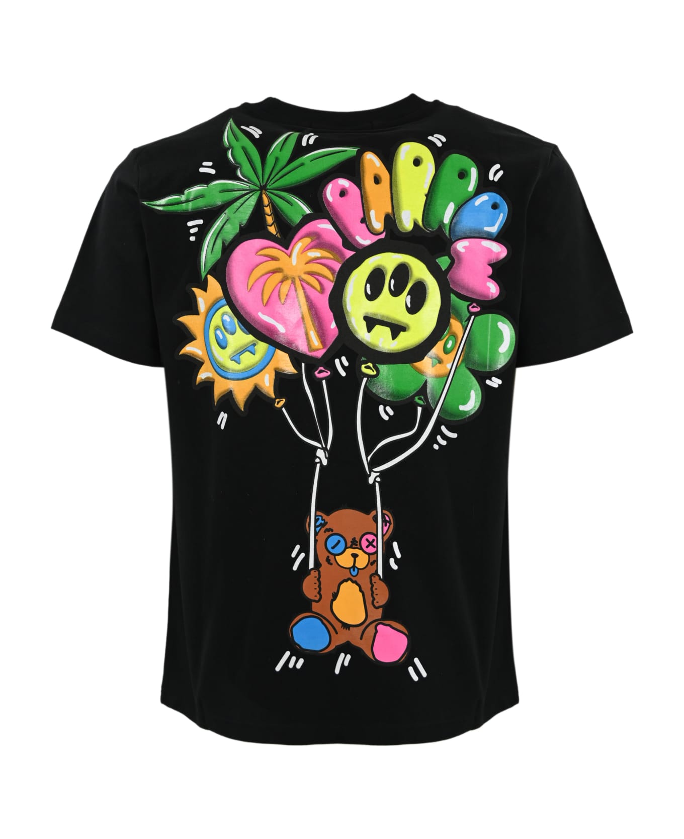 Barrow T-shirt With Teddy Balloons Print - Nero