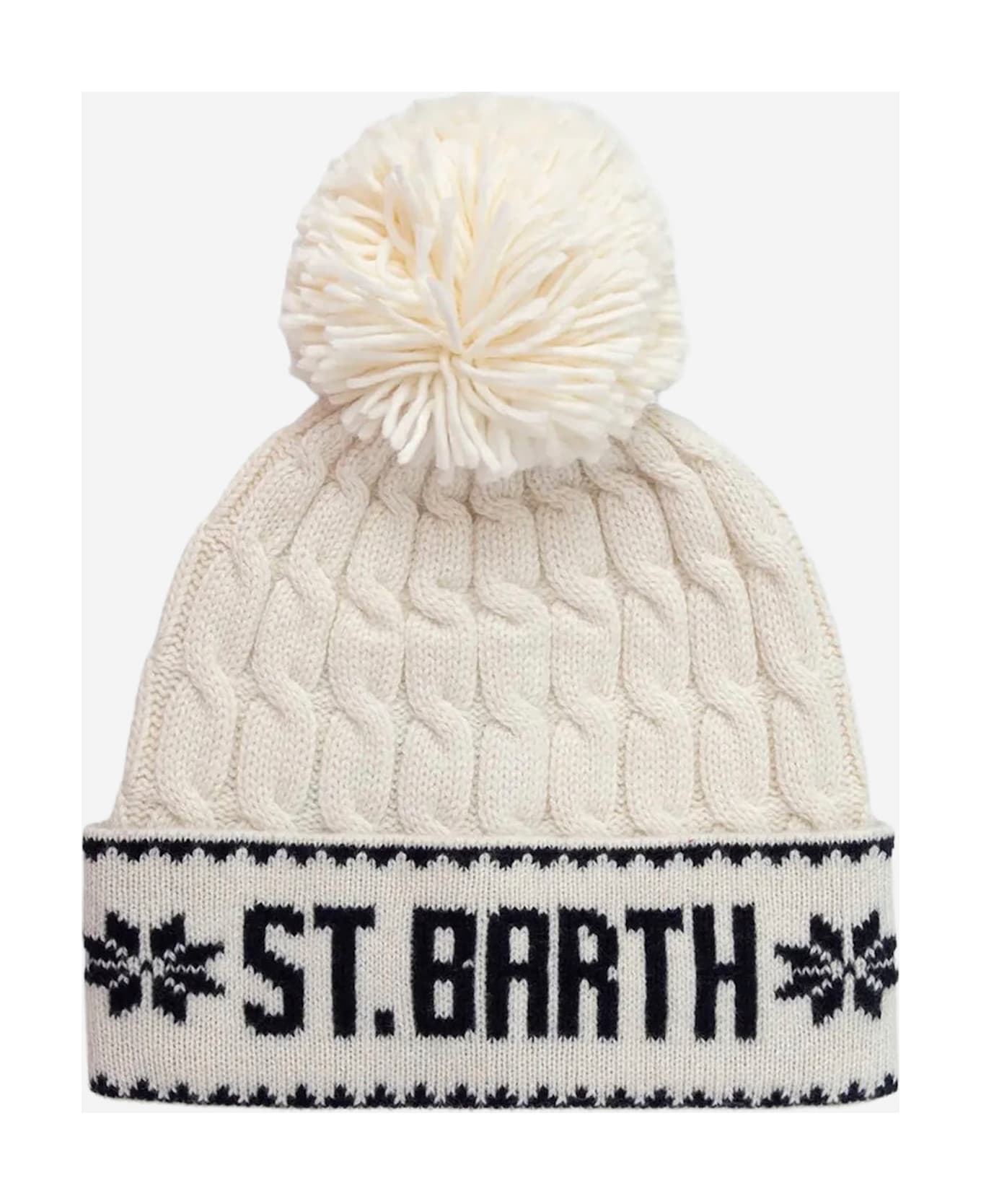MC2 Saint Barth Wool Blend Hat - White