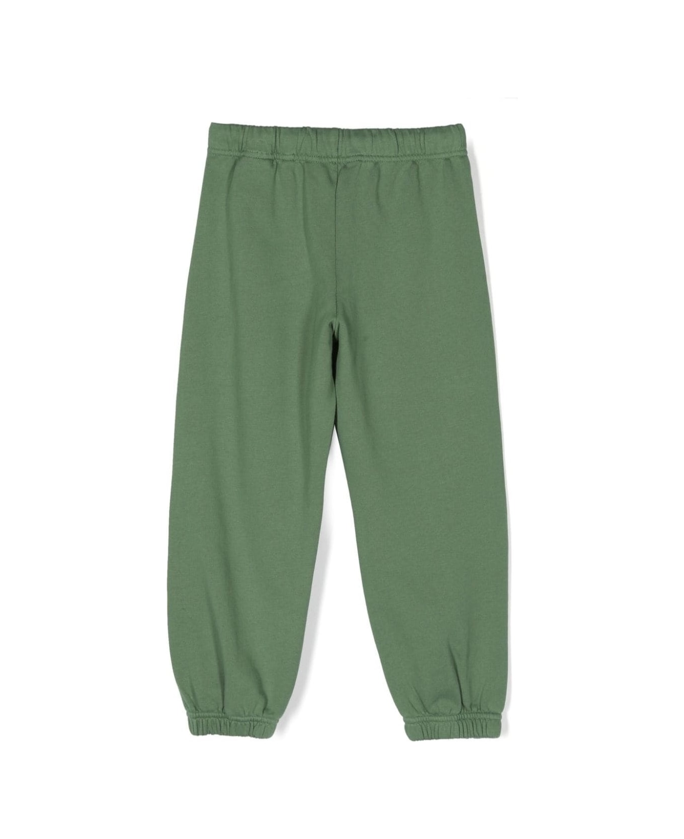 Palm Angels Green Joggers With Logo - Green ボトムス