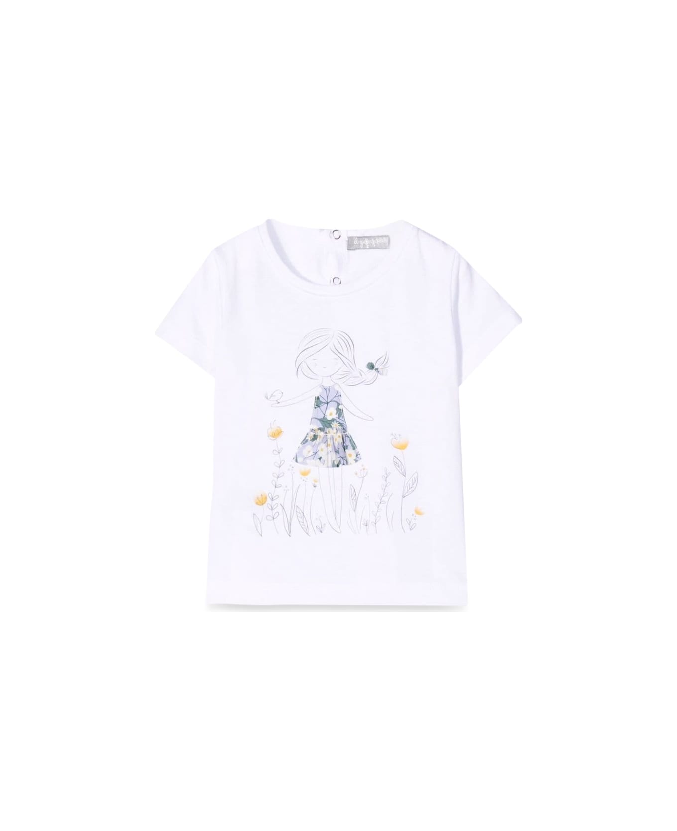 Il Gufo T-shirt M/short White/lilac - WHITE Tシャツ＆ポロシャツ