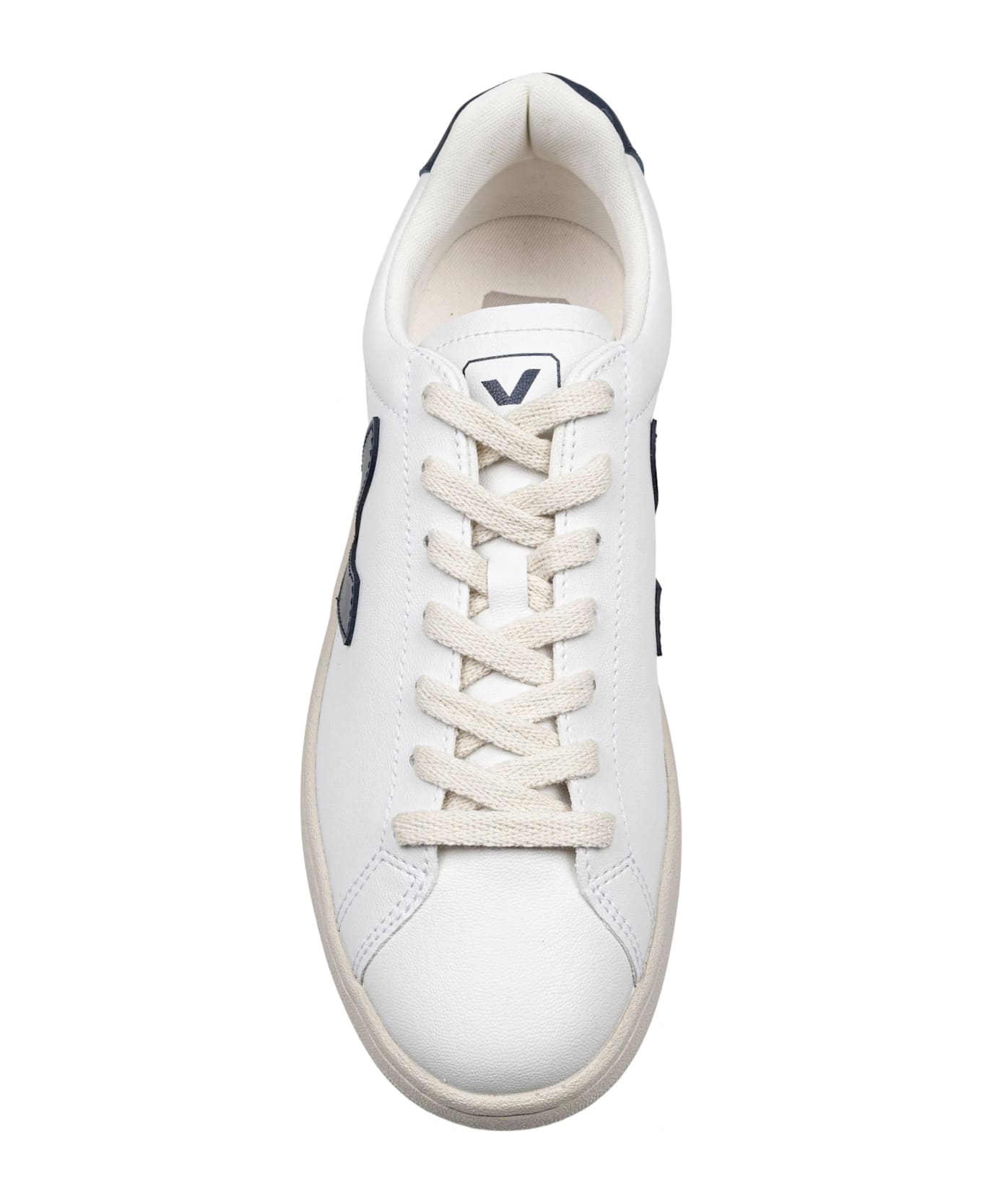 Veja Urca Sneakers In Coated Cotton Color White/blue - White/Blue