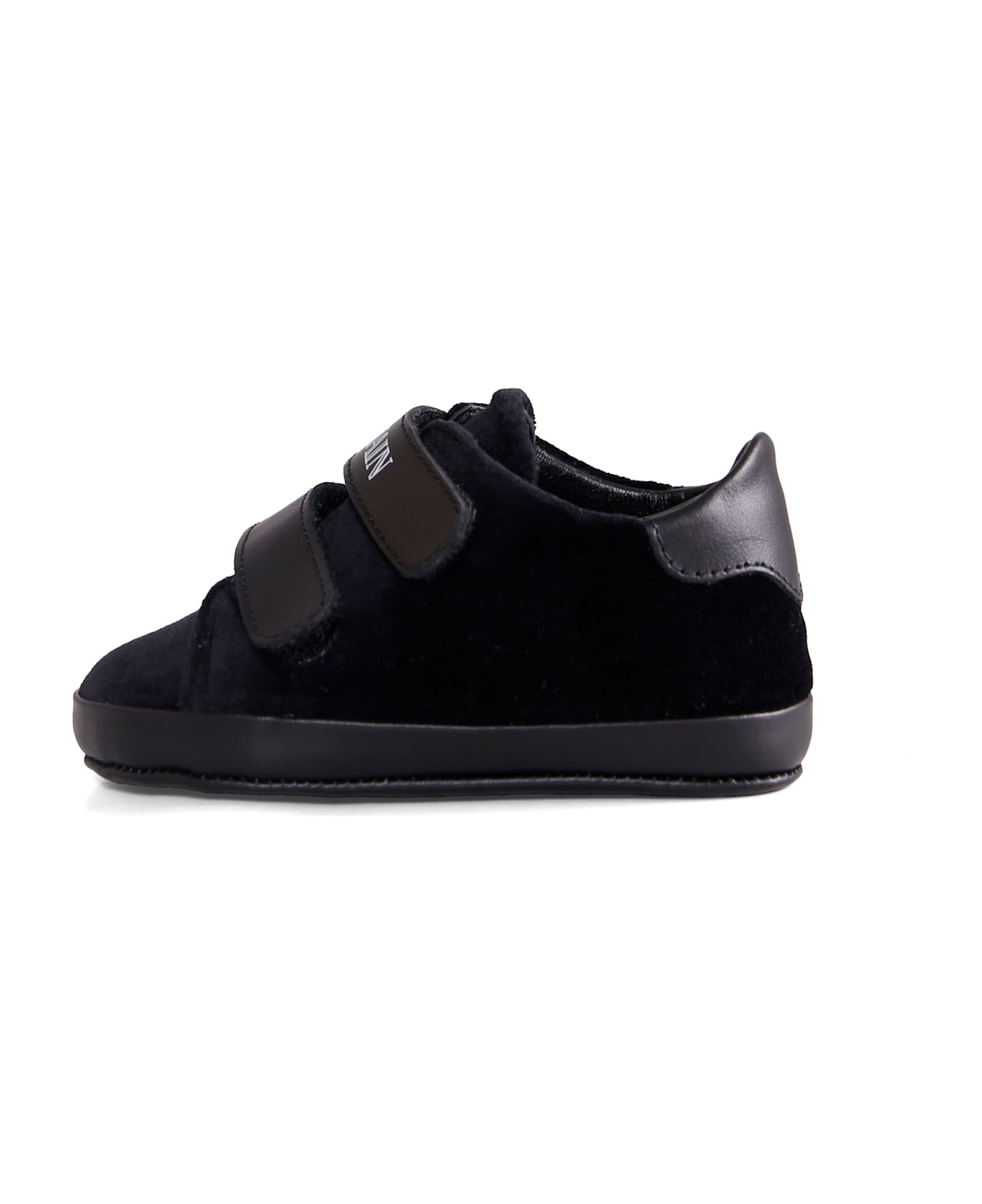 Balmain Black Sneakers For Babykids Wirth Logo - Black