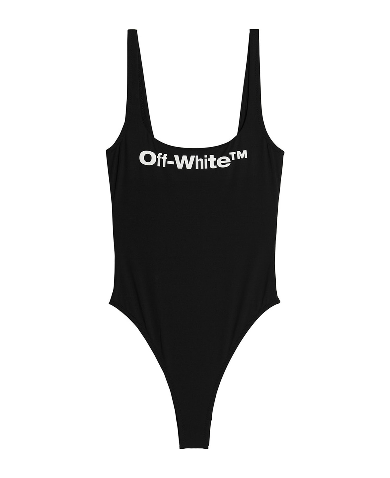 Off-White 'helvetica' Swimsuit - White/Black