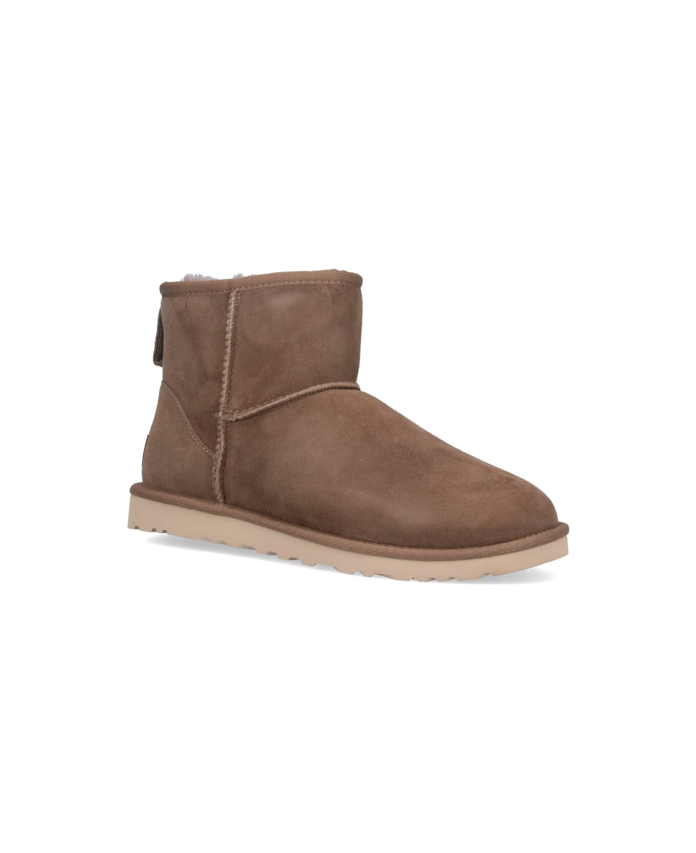UGG 'classic Mini' Ankle Boots - Brown